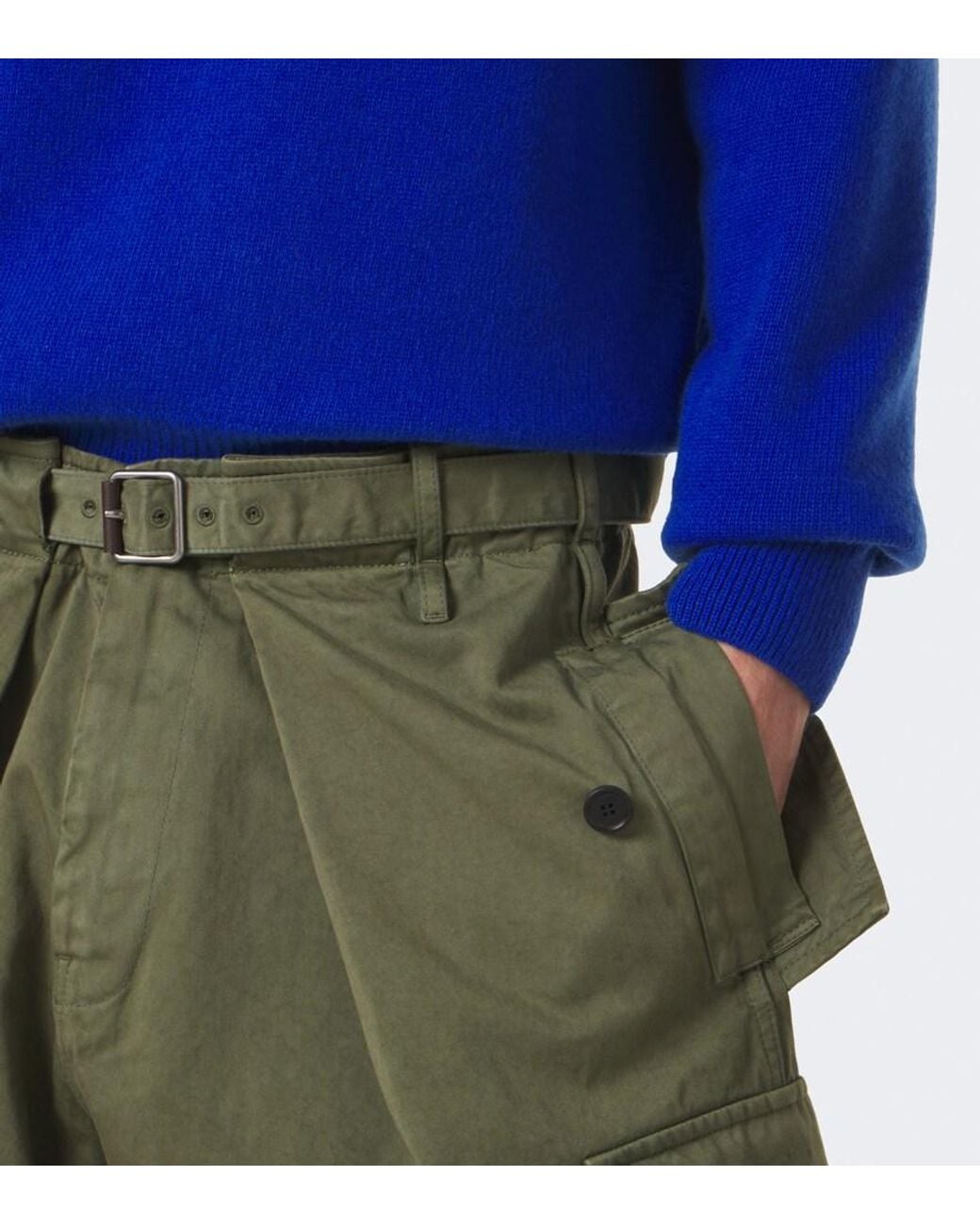 Loewe Blue Anagram Wool Sweater for men