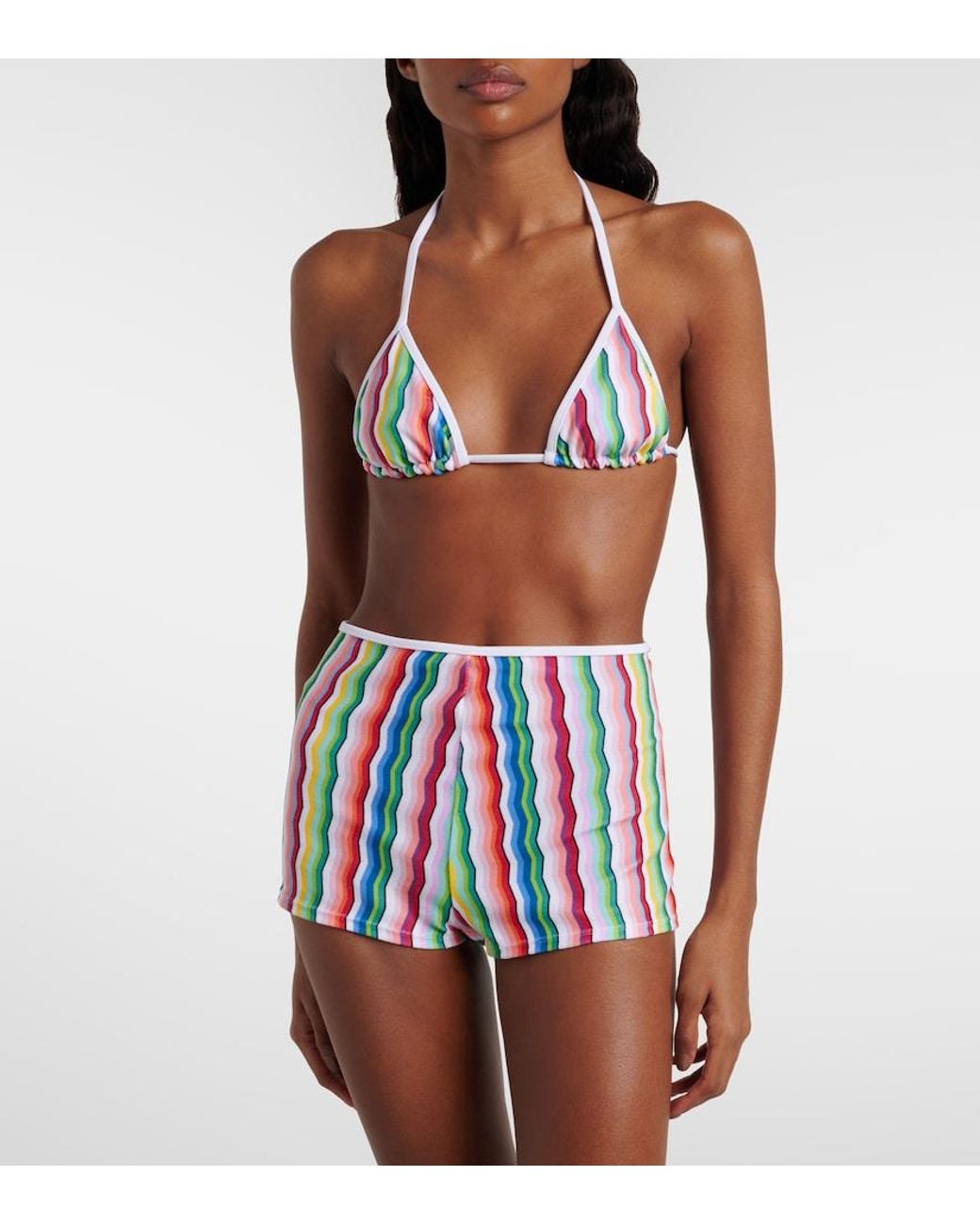Missoni White Zigzag Micro Shorts