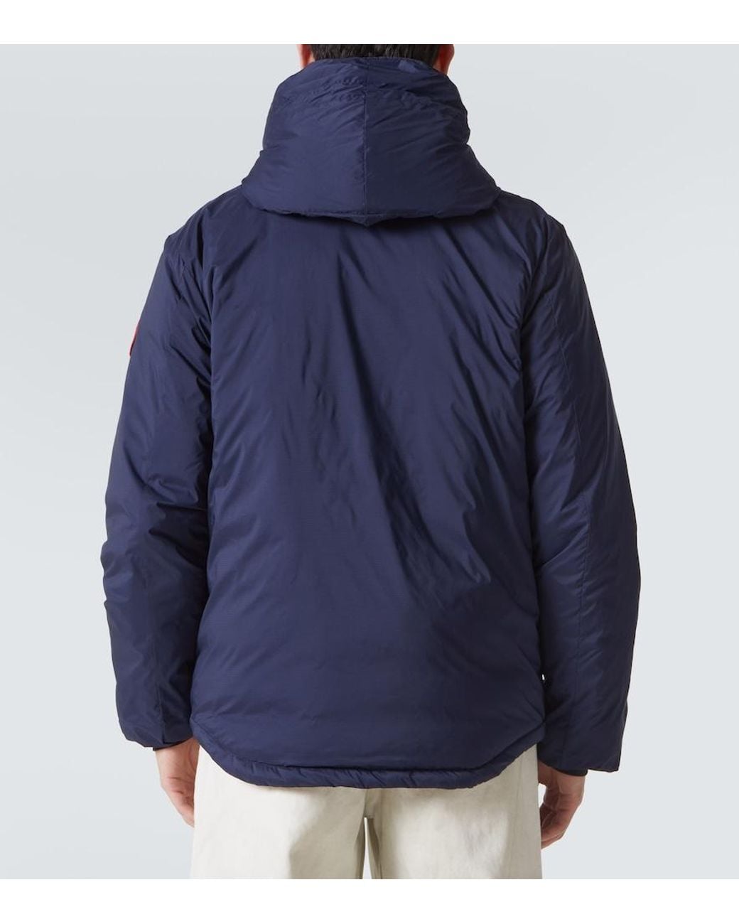 Canada Goose Blue Lodge Hooded Ripstop Shell Jacket for men