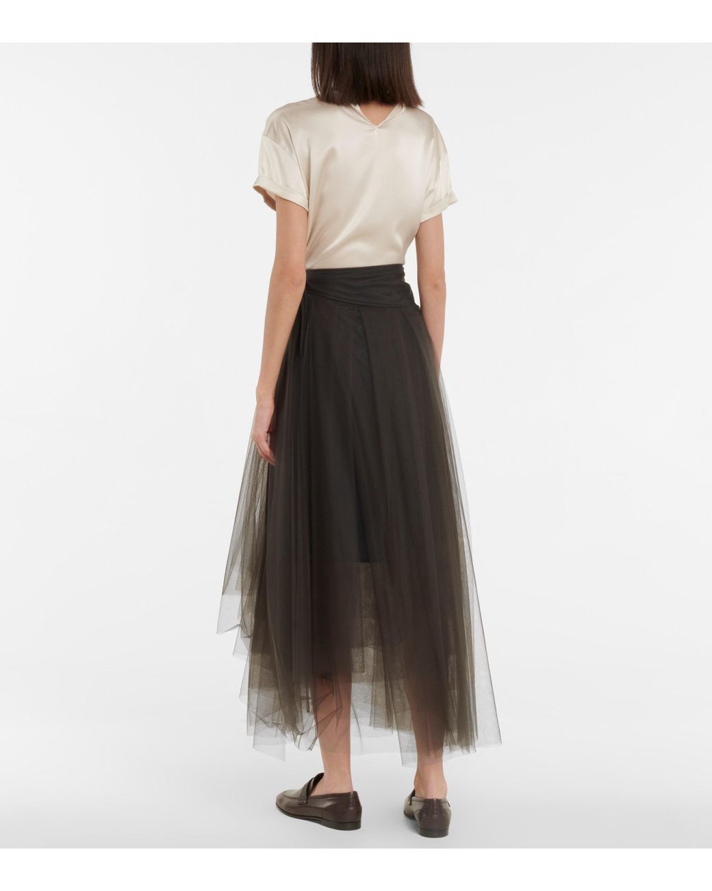【送料&関税込】Brunello Cucinelli Tulle Skirt BRUNELLO CUCINELLI TULLE SKIRT, IT38 - Huntessa Luxury