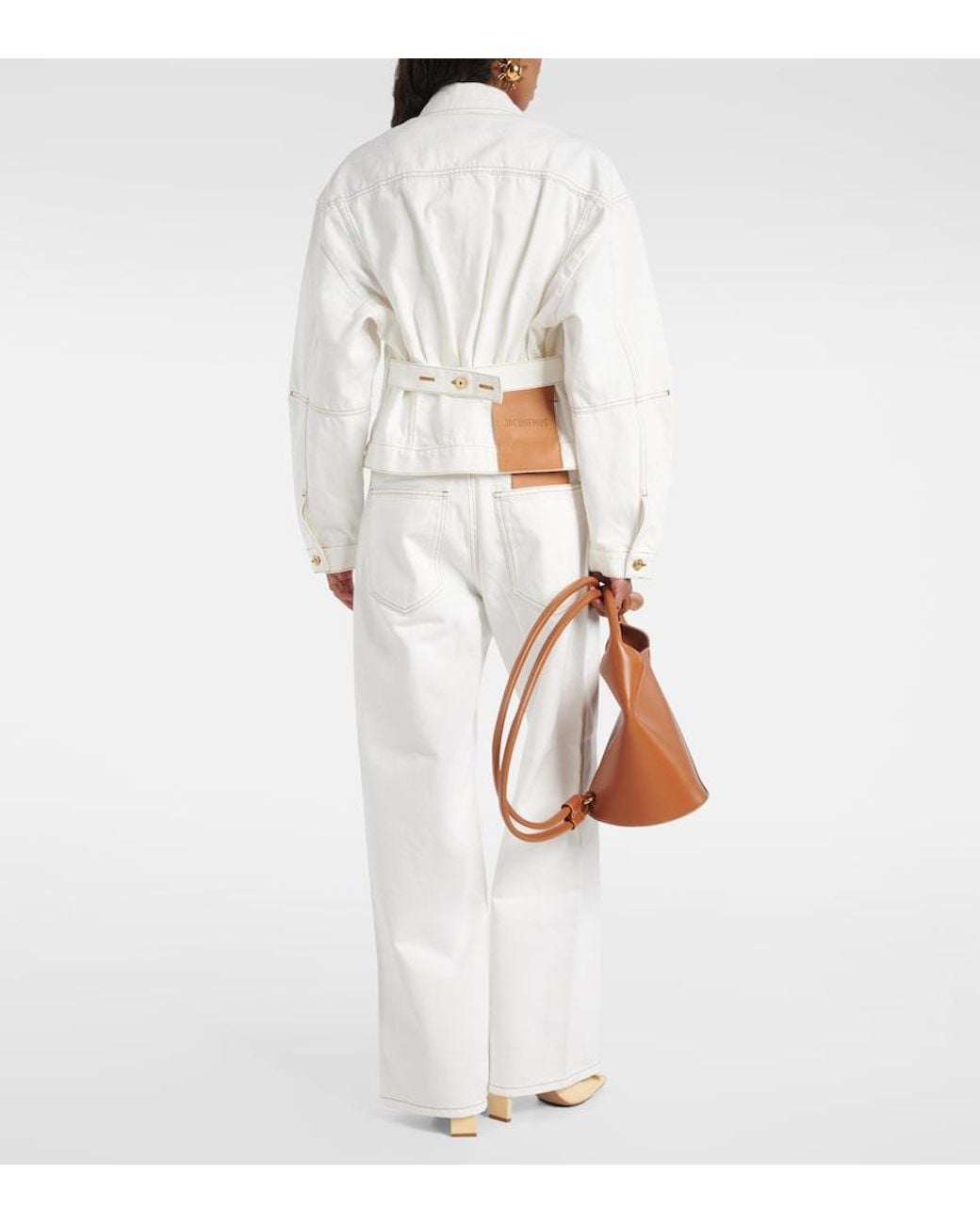Jacquemus White La Veste De-nîmes Denim Jacket