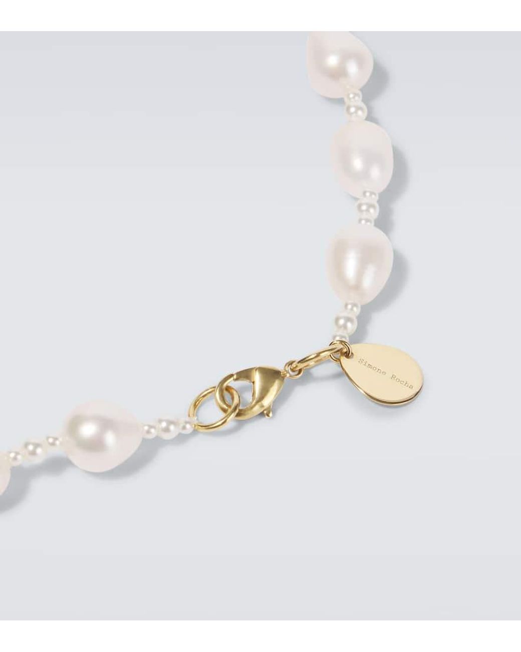 【Simone Rocha】 Staccatoパールアンド fauxパール pendantネッ Simone Rocha Staccato Pearls And Faux Pearls Pendant