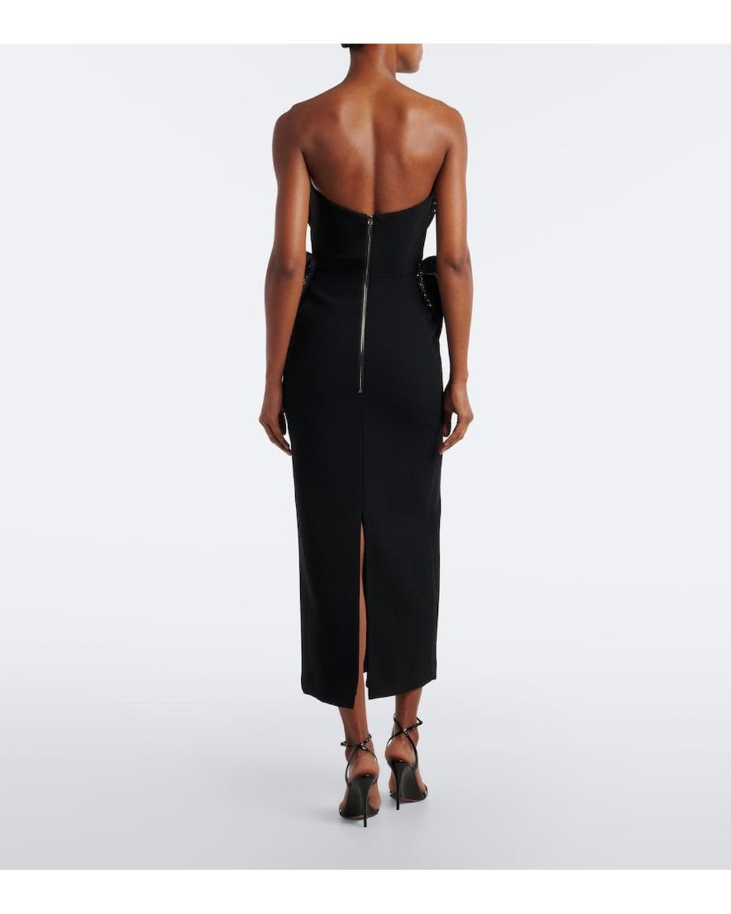 Maticevski Black Glint Sequined Cocktail Dress