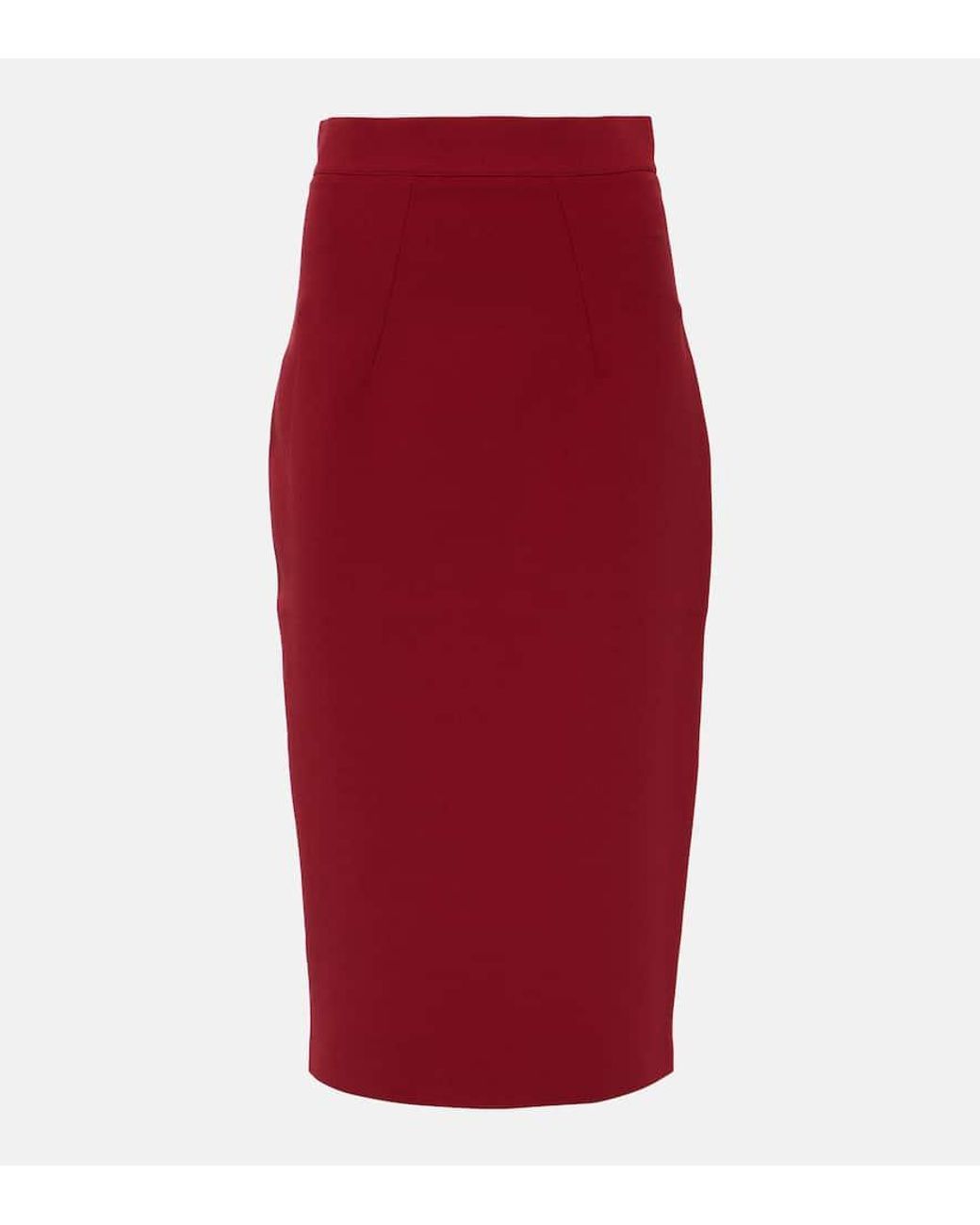 Hokoku crÃªpe pencil skirt