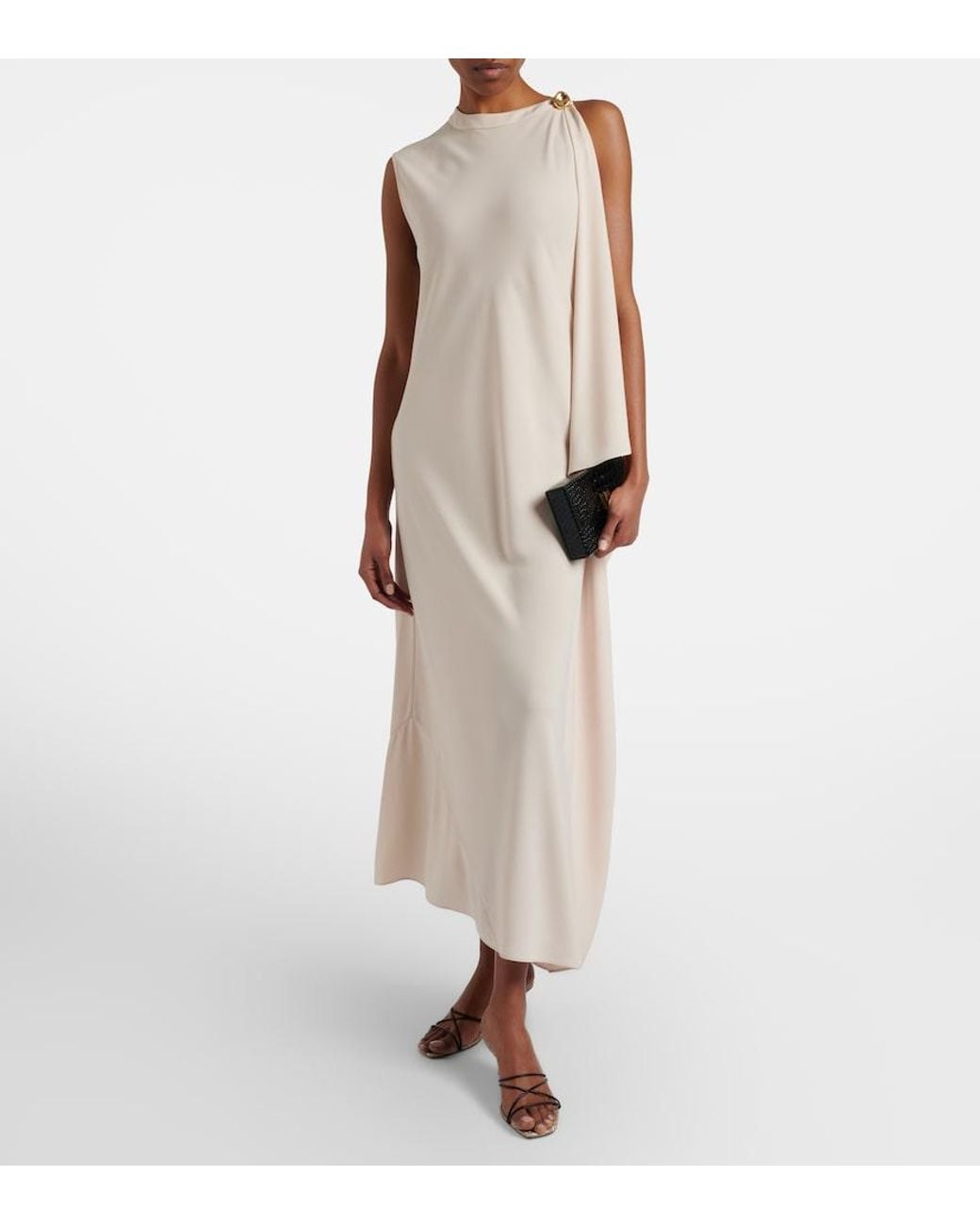 Joseph Natural Aly Crepe Maxi Dress