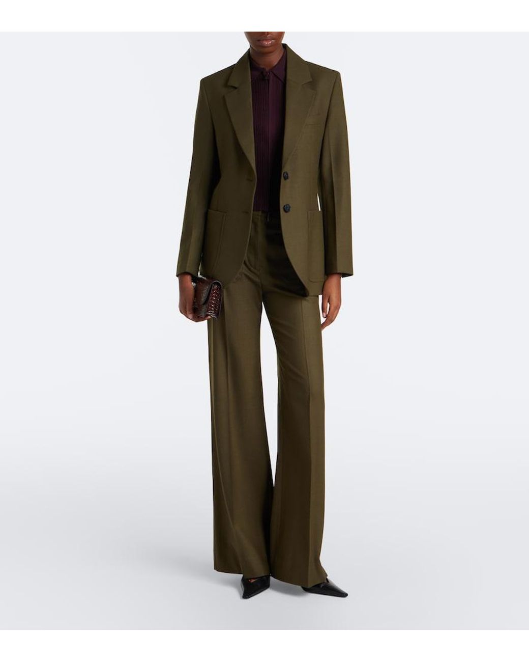 Victoria Beckham Green Katherine Blazer