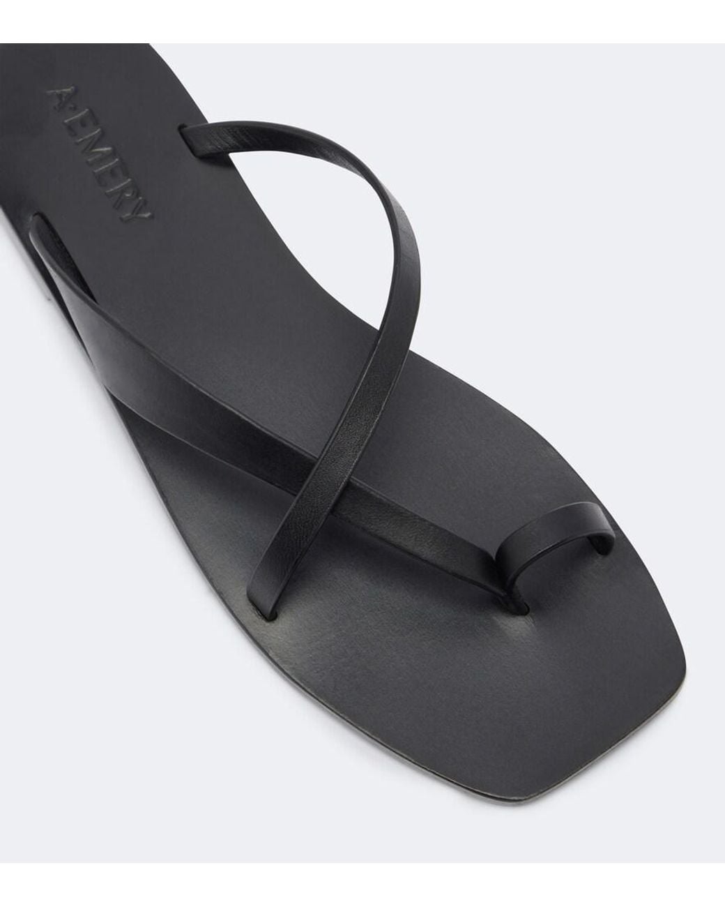 A.Emery Black Phyllis Leather Sandals