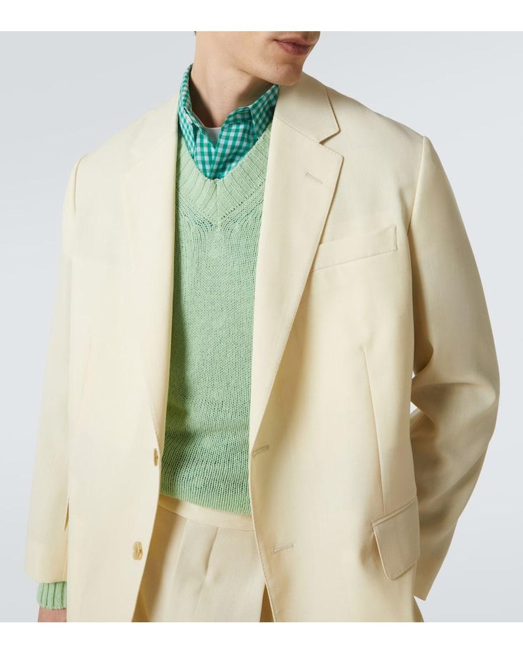 Blazer di Auralee in Natural da Uomo