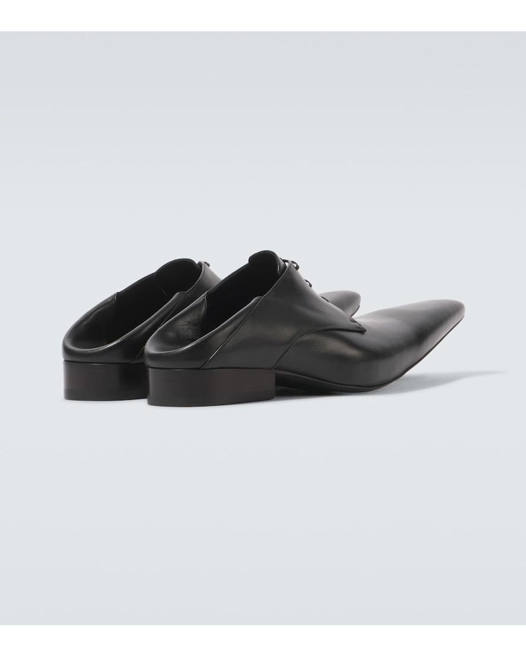 Balenciaga Opera Leather Derby Shoes in Black for Men | Lyst