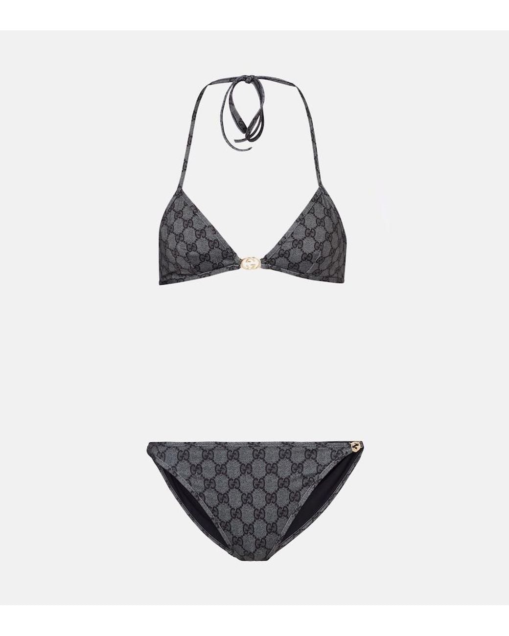 Gucci White Gg Bikini