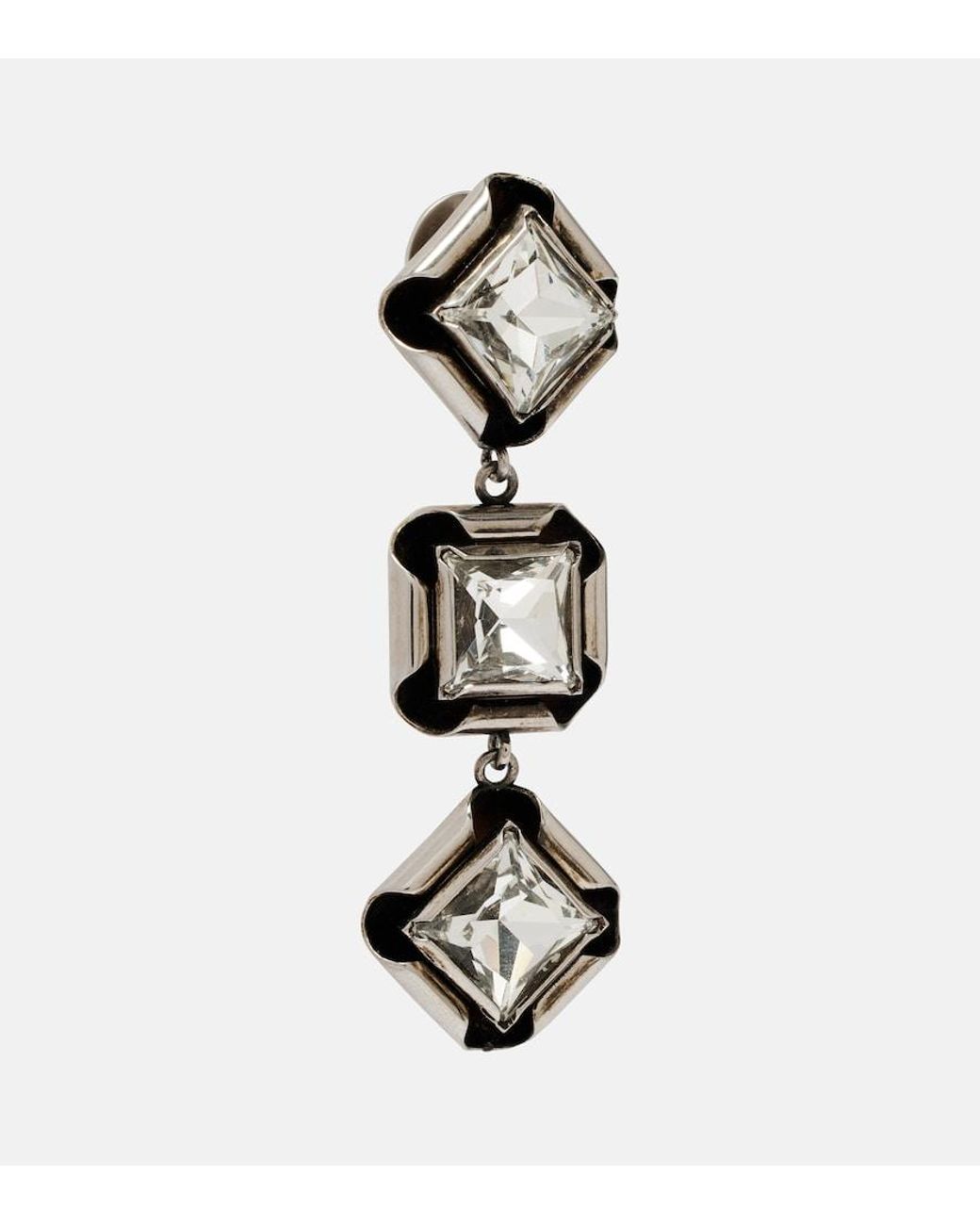 Pendientes Largos Con Cristales Givenchy de color Black