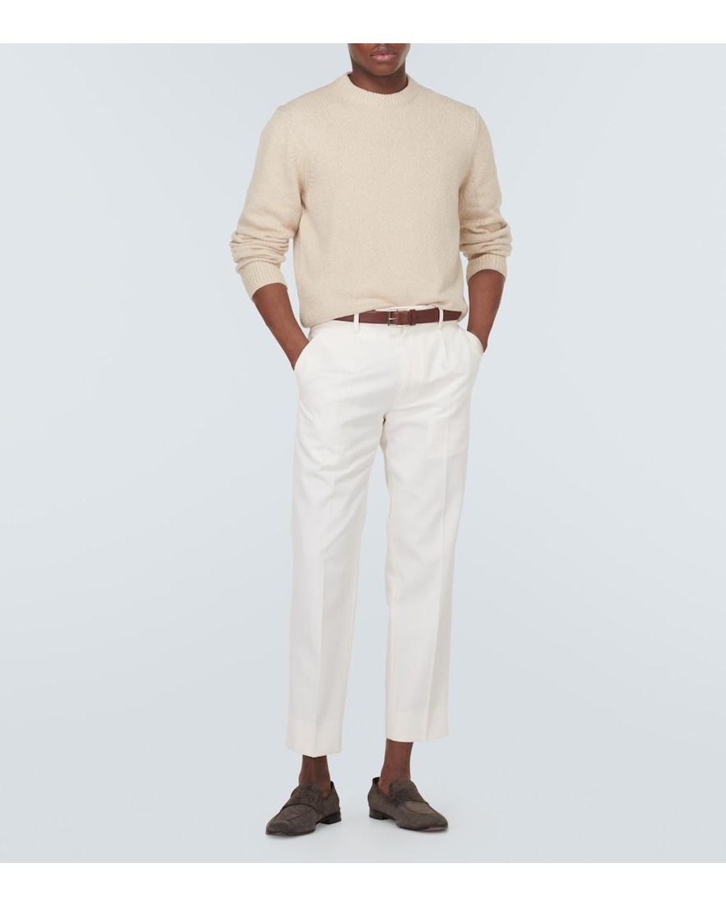 Zegna Natural Cotton Sweater for men