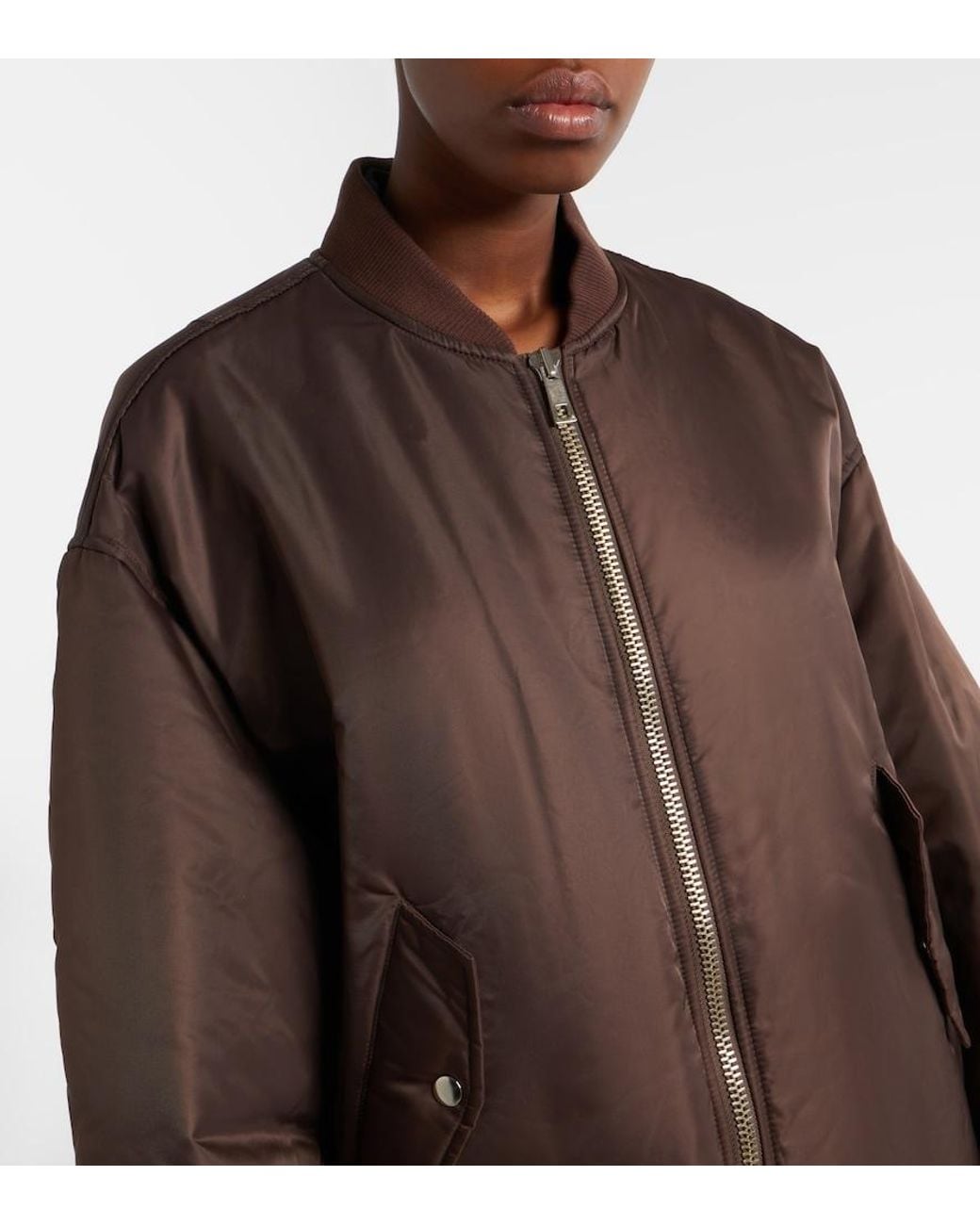 Frankie Shop Brown Astra Bomber Jacket