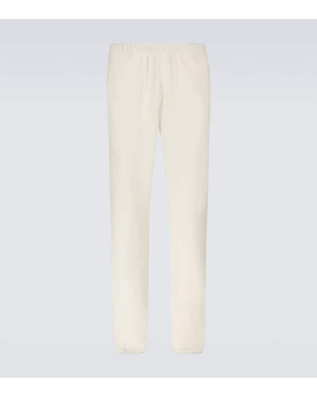 Les Tien White Cotton Sweatpants for men