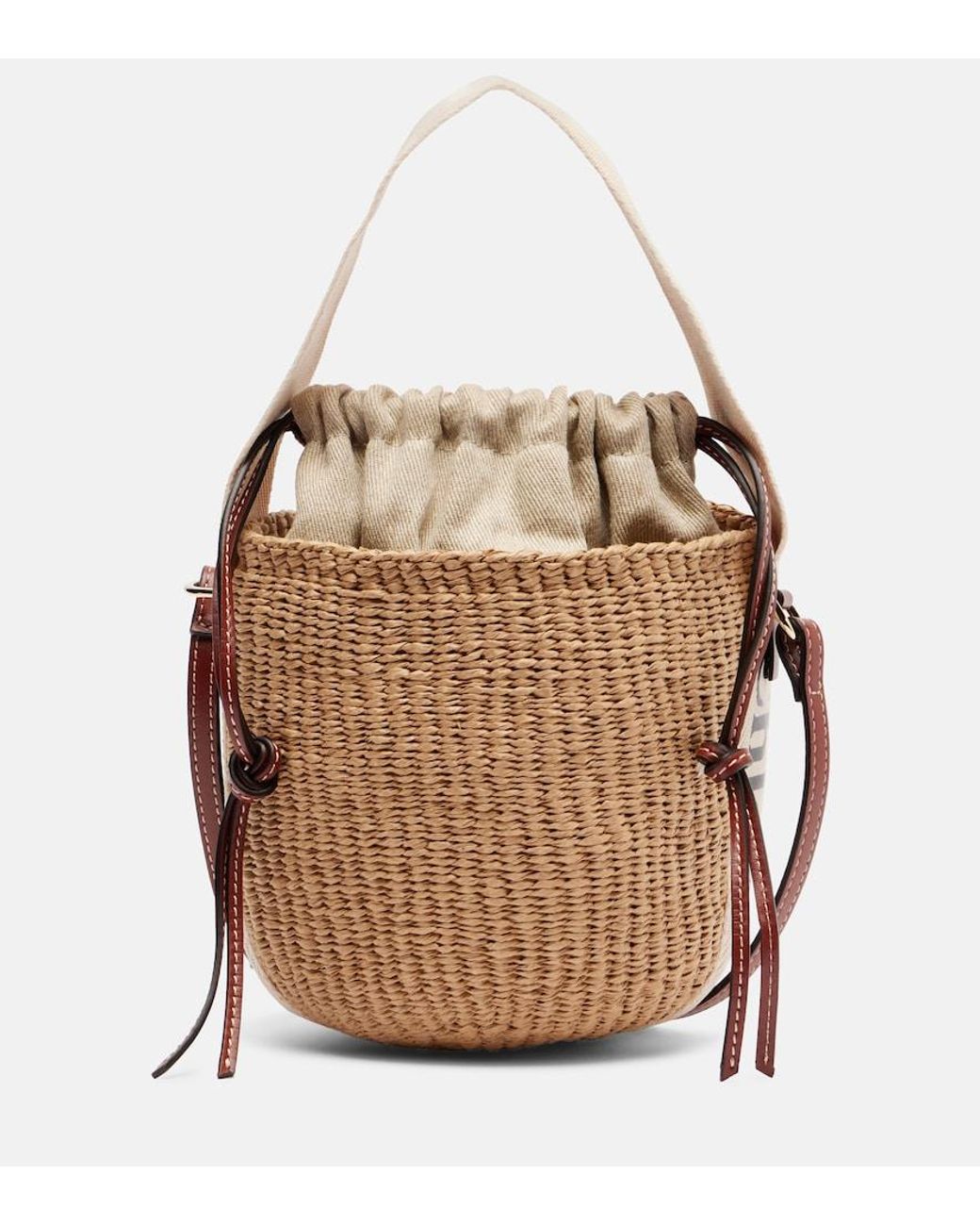Chloé Metallic Chloe X Mifuko Woody Small Basket Tote