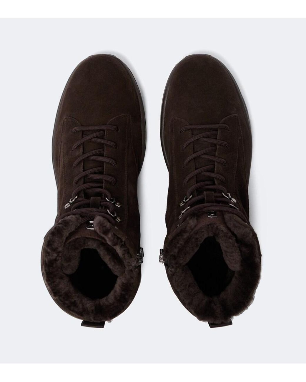 Bogner Brown Antwerp Suede Lace-Up Boots for men