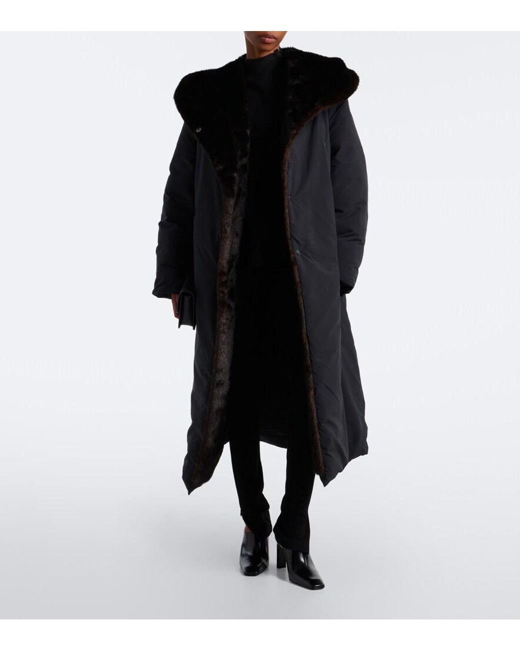 Loulou de Saison Black Darcy Belted Down Coat