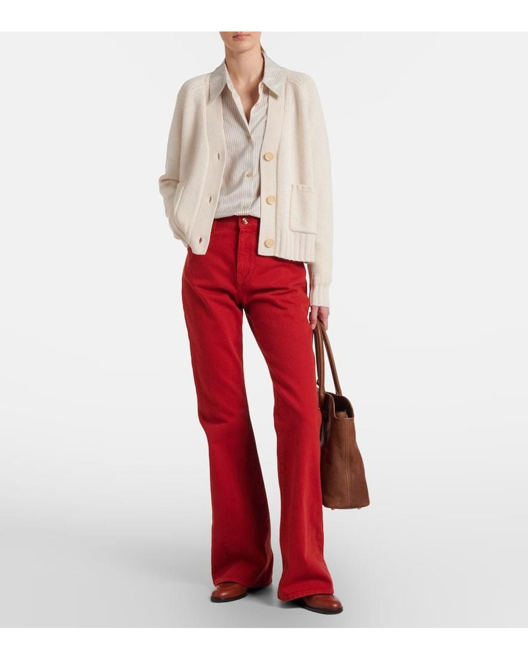 Jardin Des Orangers Natural Cashmere And Wool Cardigan