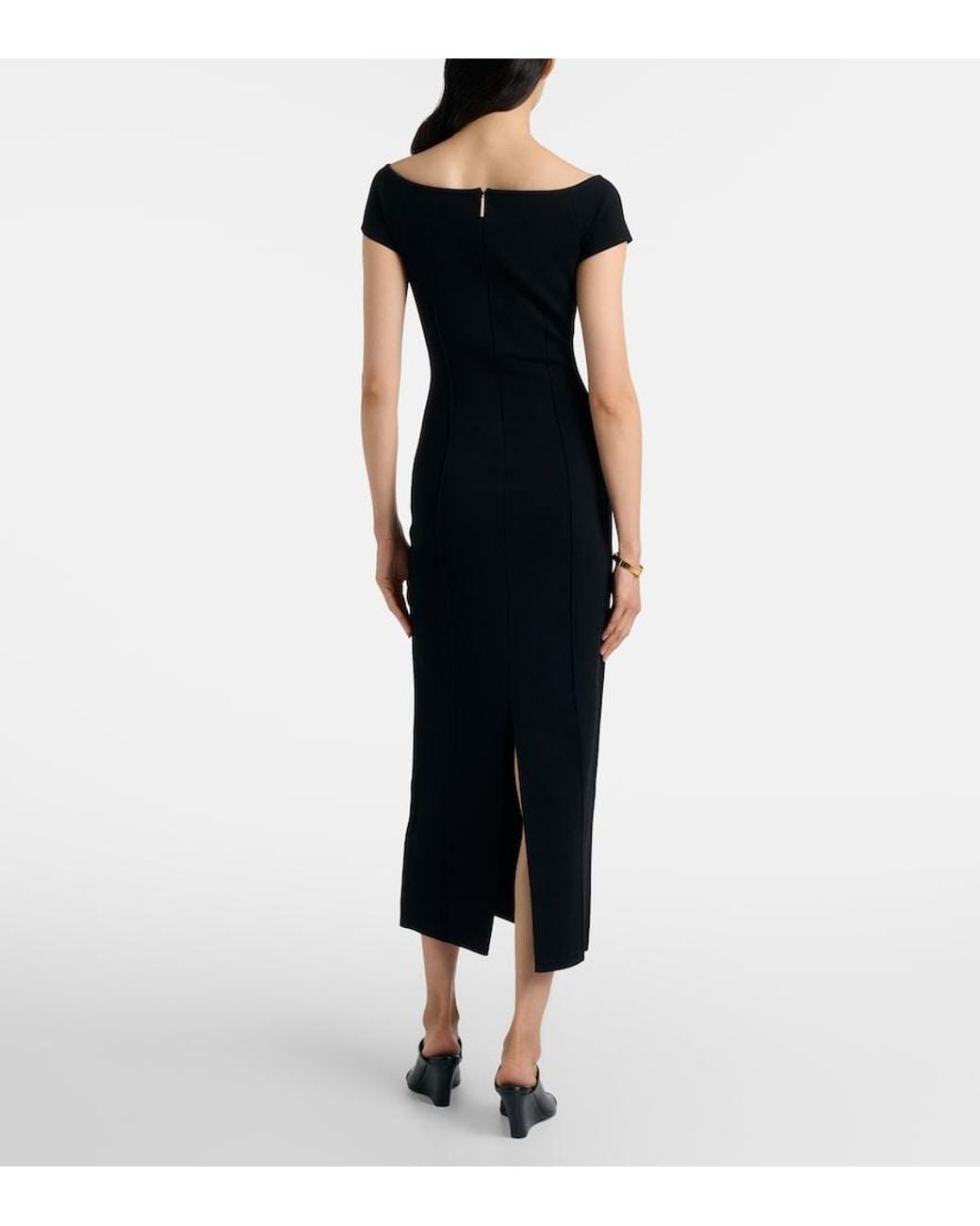 Joseph Black Foin Midi Dress