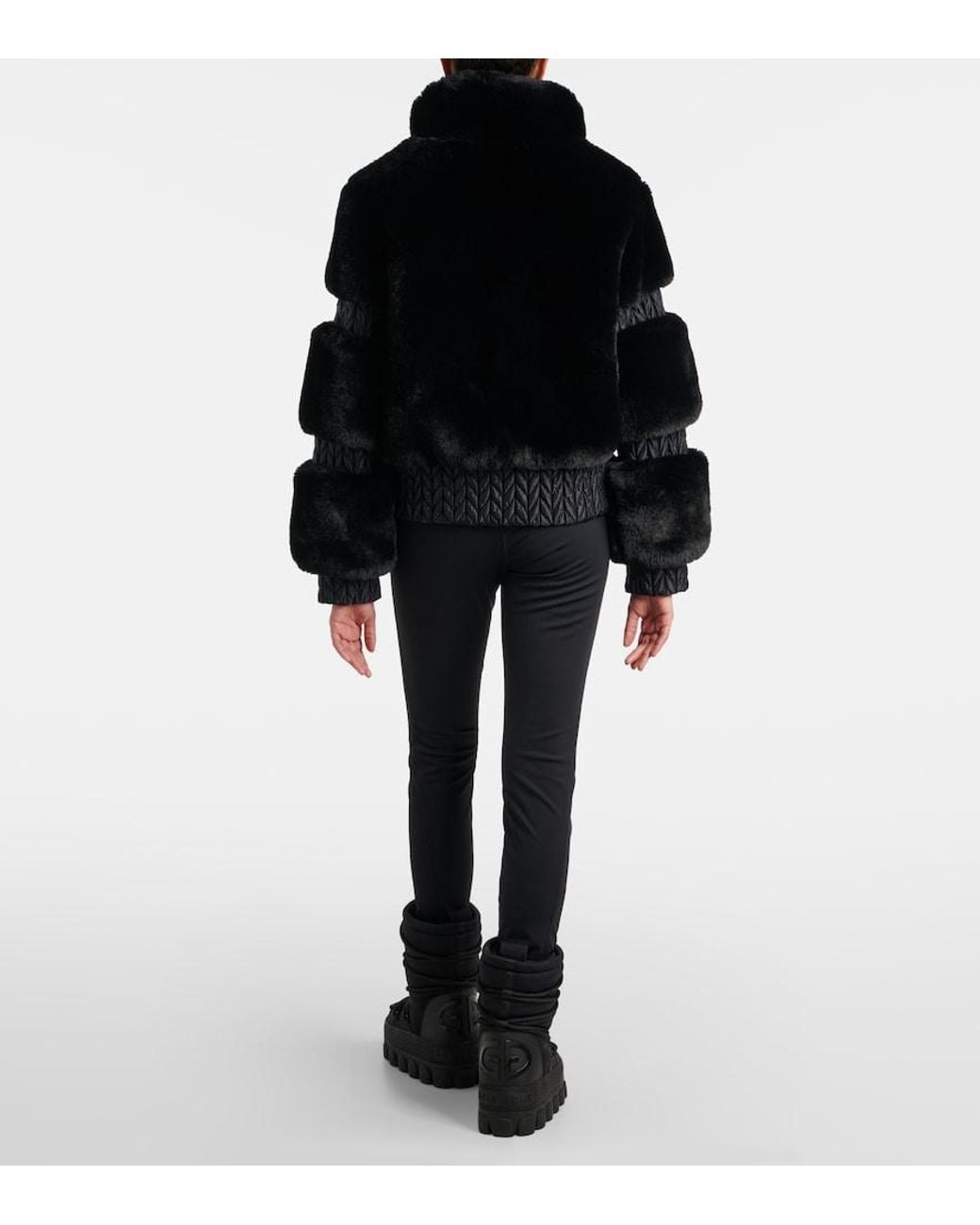 Goldbergh Black Furry Ski Jacket