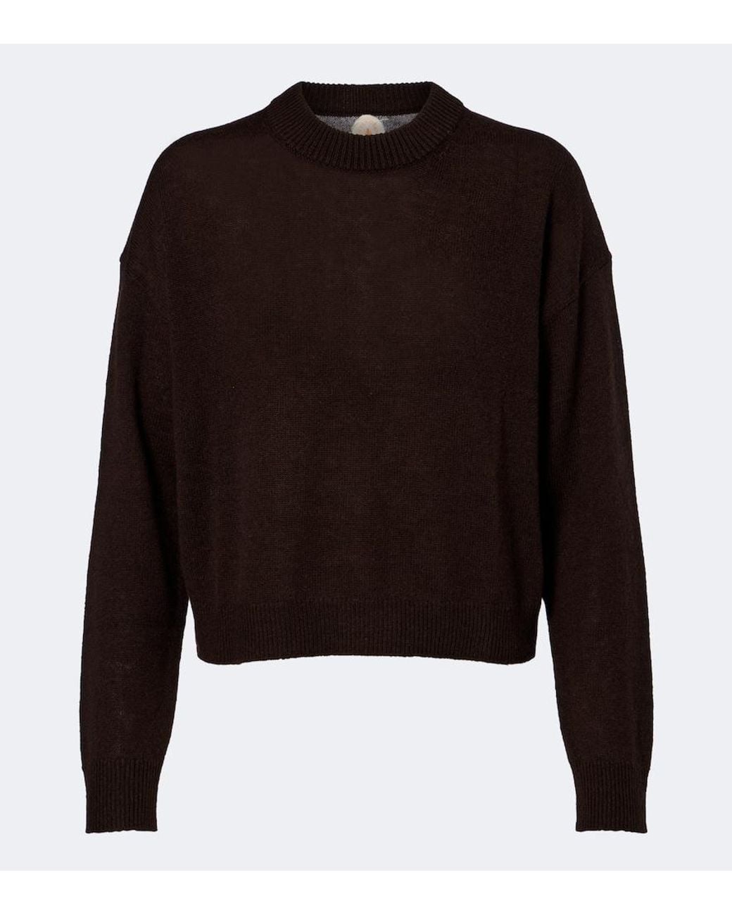 Jardin Des Orangers Black Virgin Wool And Cashmere Sweater