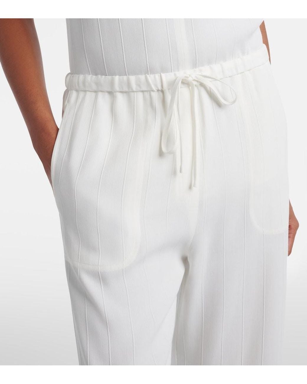 Totême  White Wide-Leg Pants