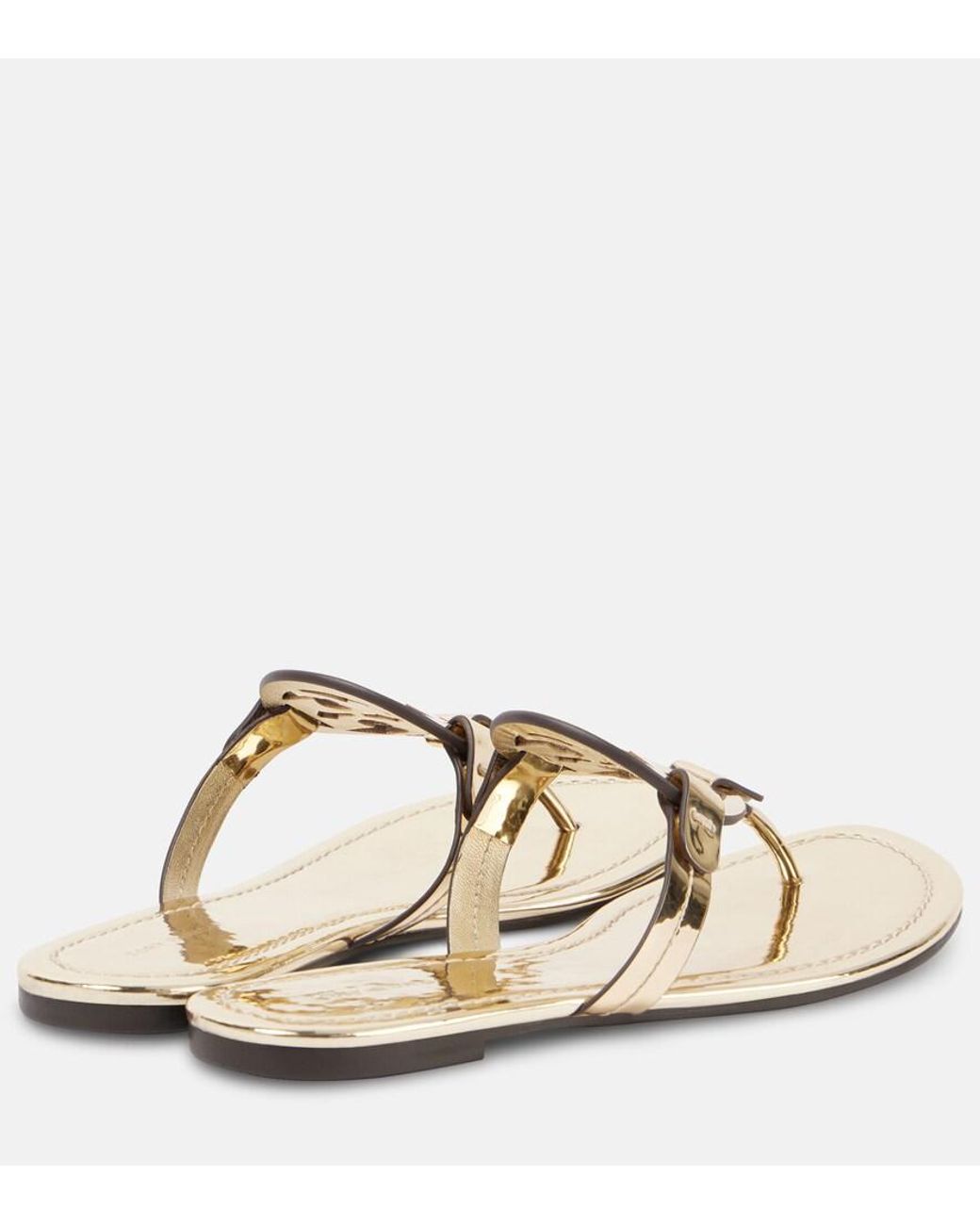 Tory Burch Metallic Miller Embellished Leather Sandals