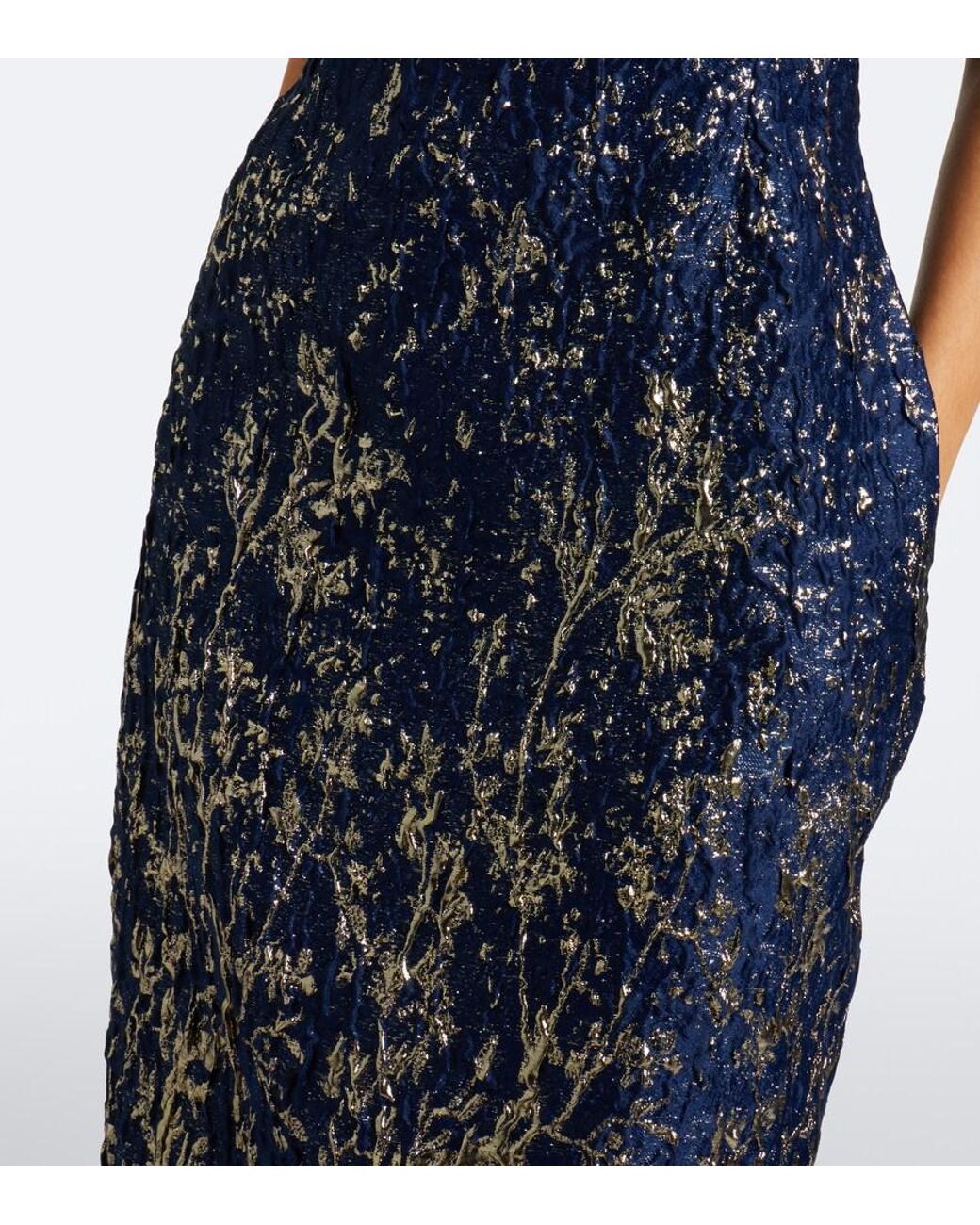 Jonathan Simkhai Blue Virette Jacquard Cocktail Dress
