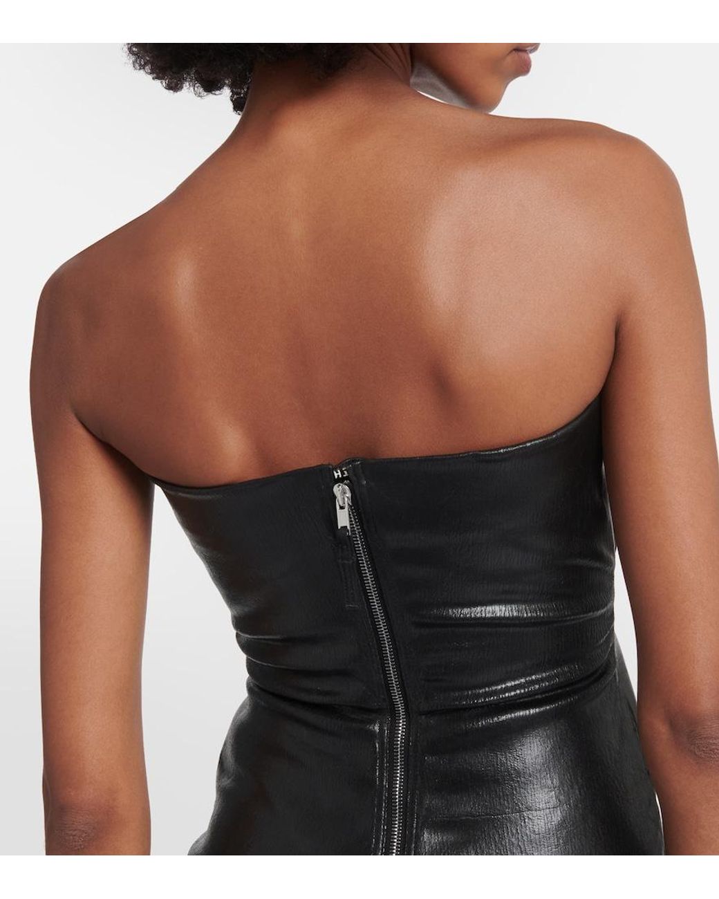 Rick Owens Black Dress Prong Gown