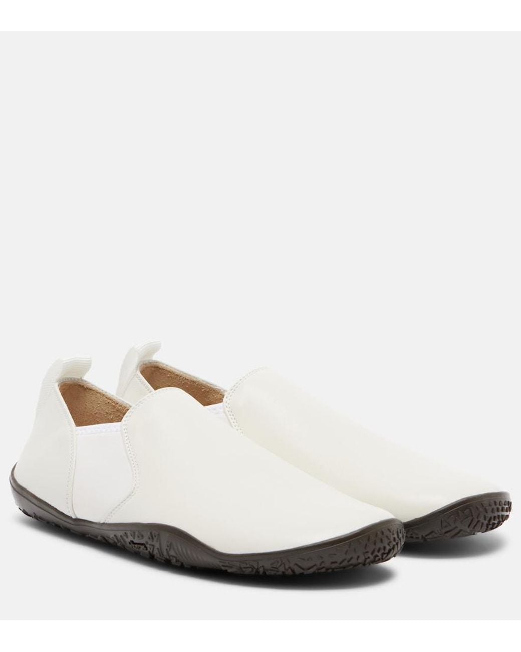 Lemaire White Glove Leather Slip-On Sneakers