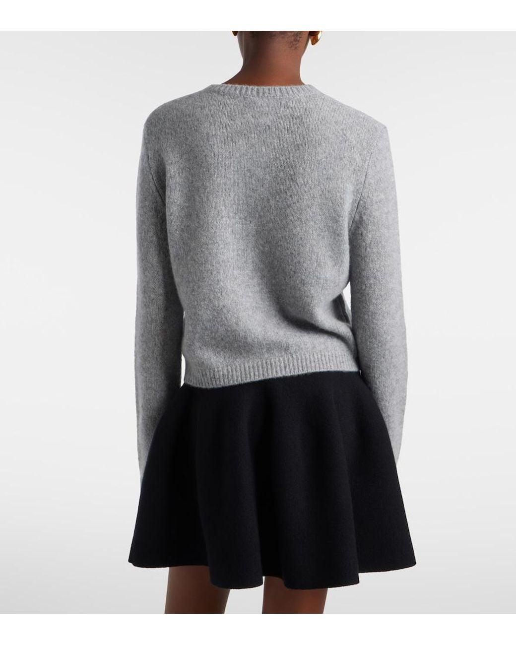 Lisa Yang Gray Felicia Cashmere And Silk Cardigan