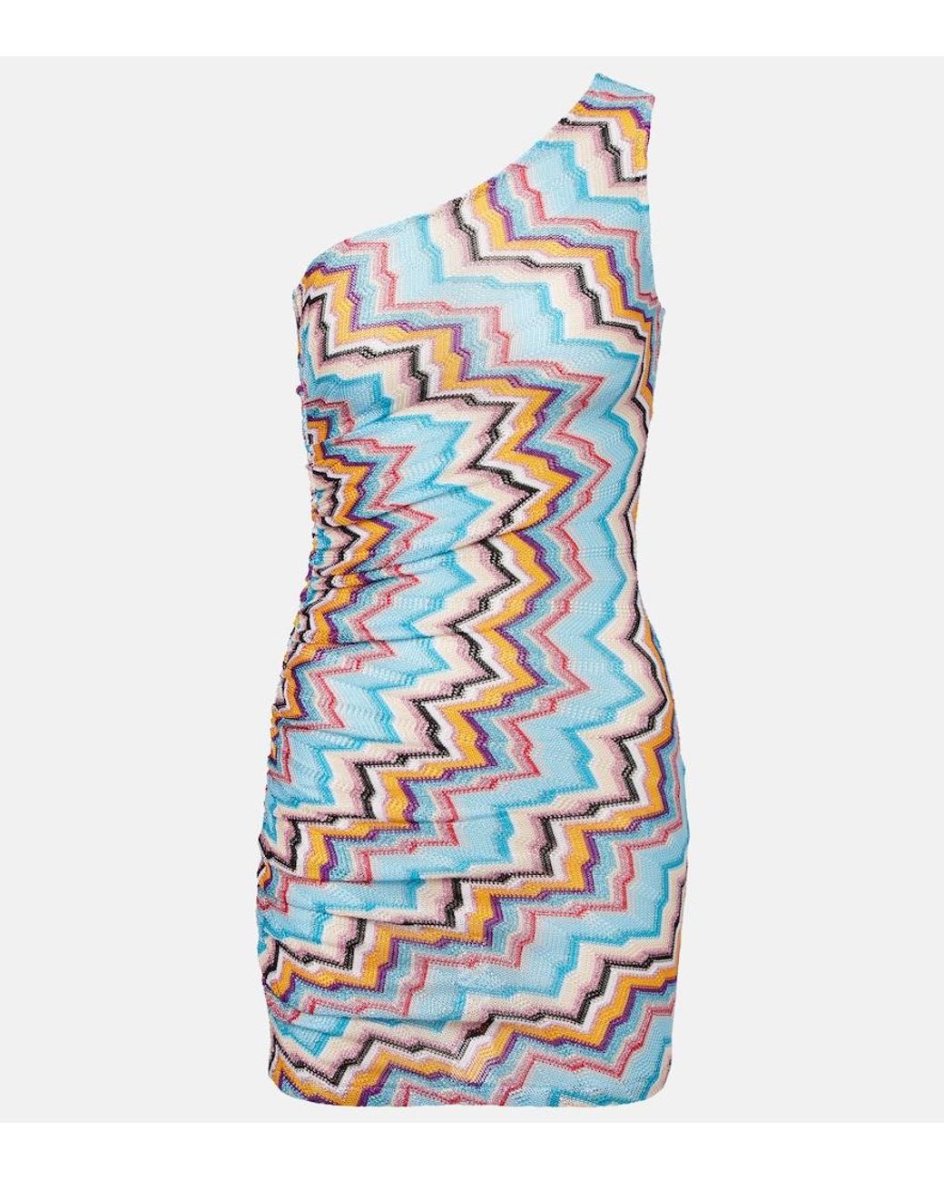 Missoni Blue Zigzag Lame Beach Cover-Up