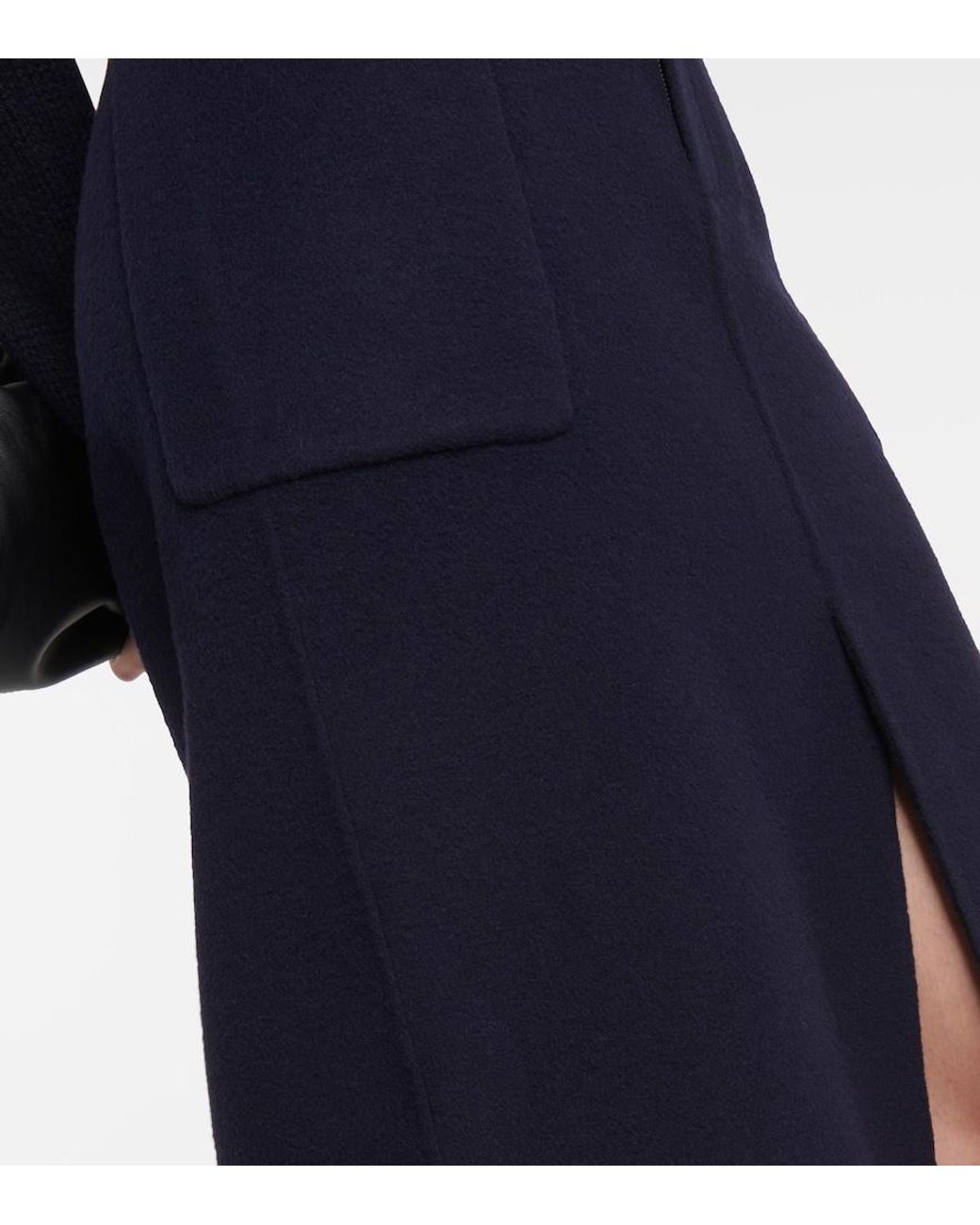 Vince Blue High-Rise-Bleistiftrock