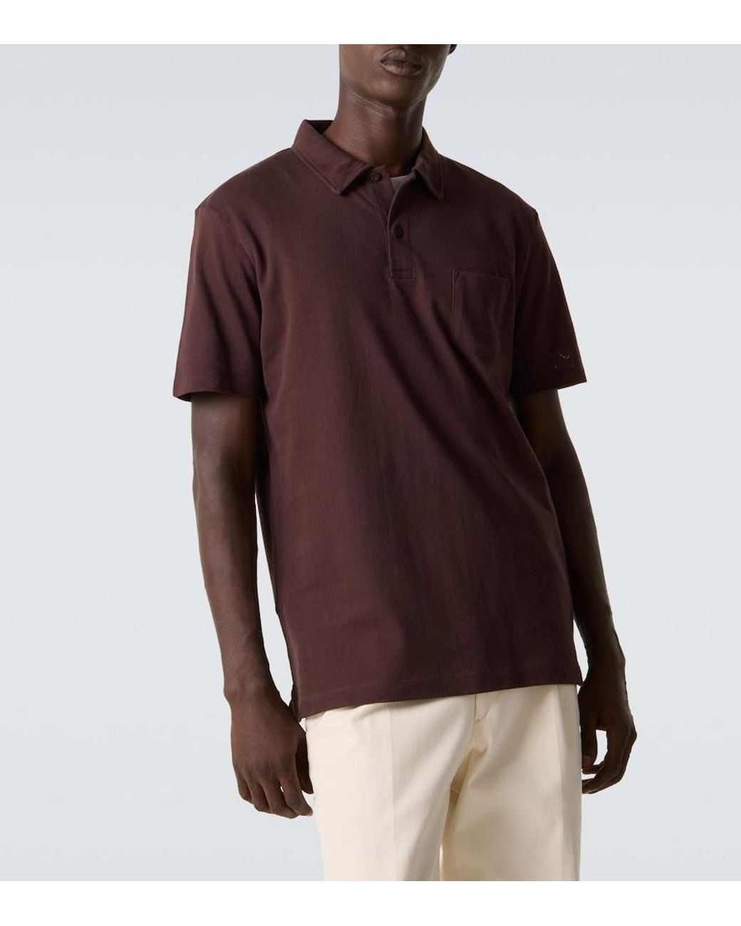 Polo di Sunspel in Brown da Uomo