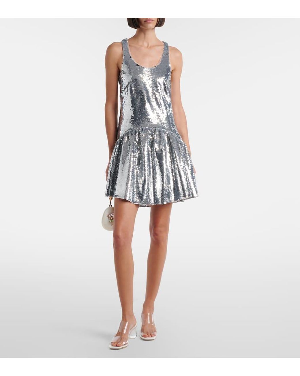 Simone Rocha Metallic Sequined Minidress