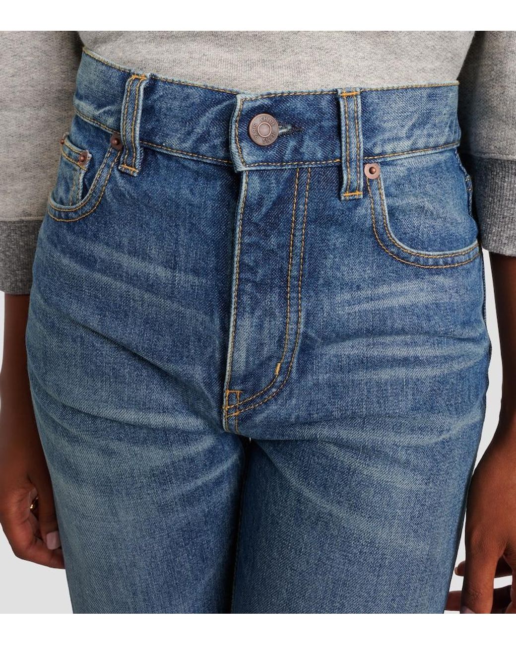 Chloé Blue High-Rise Flared Jeans