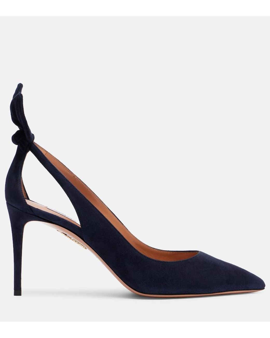 Aquazzura Blue Bow Tie 85 Pumps