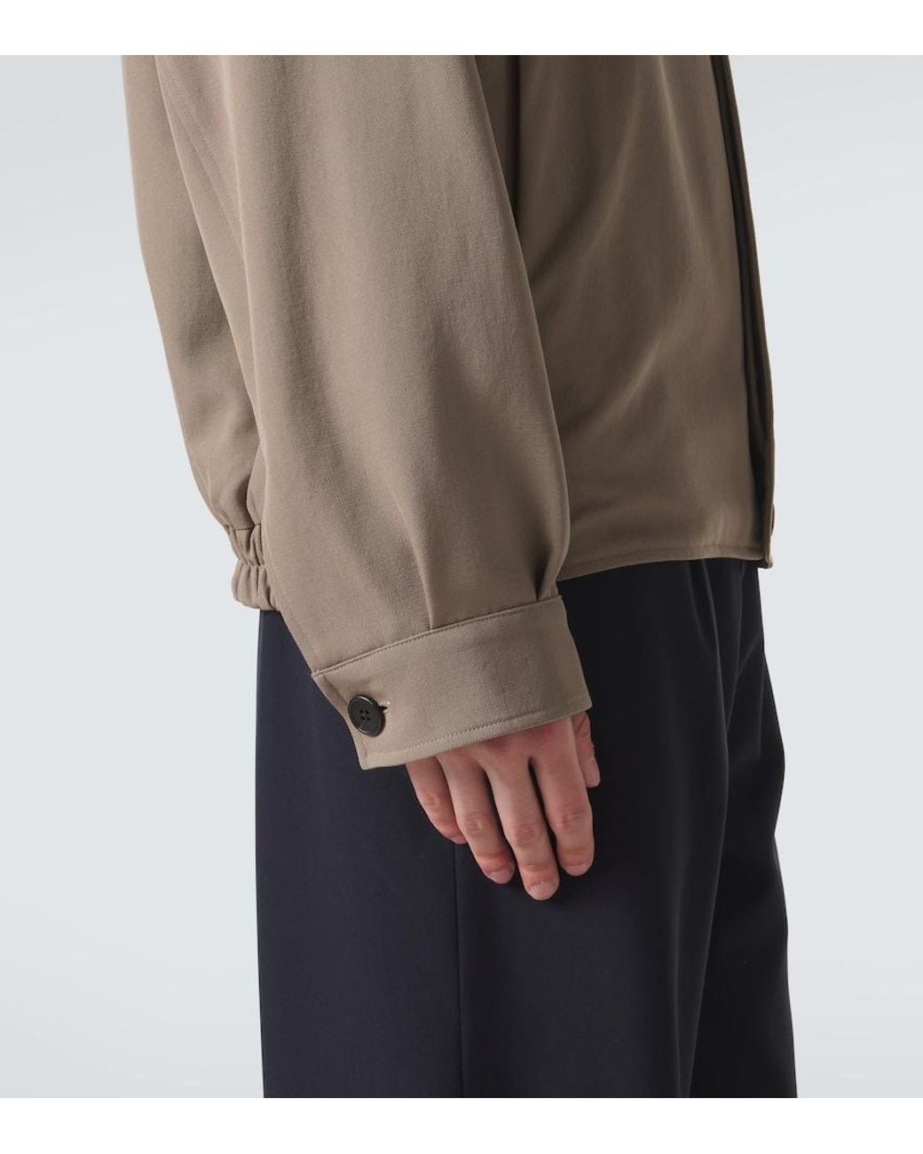 The Row Brown Osano Wool Blouson Jacket for men