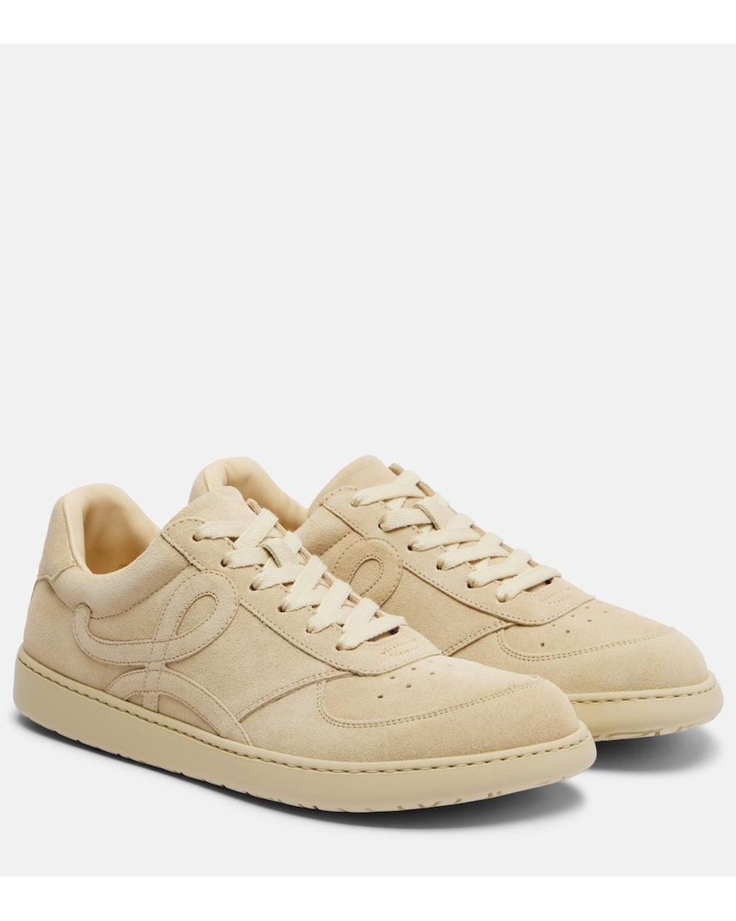 Loewe Natural Jambo Suede Sneakers