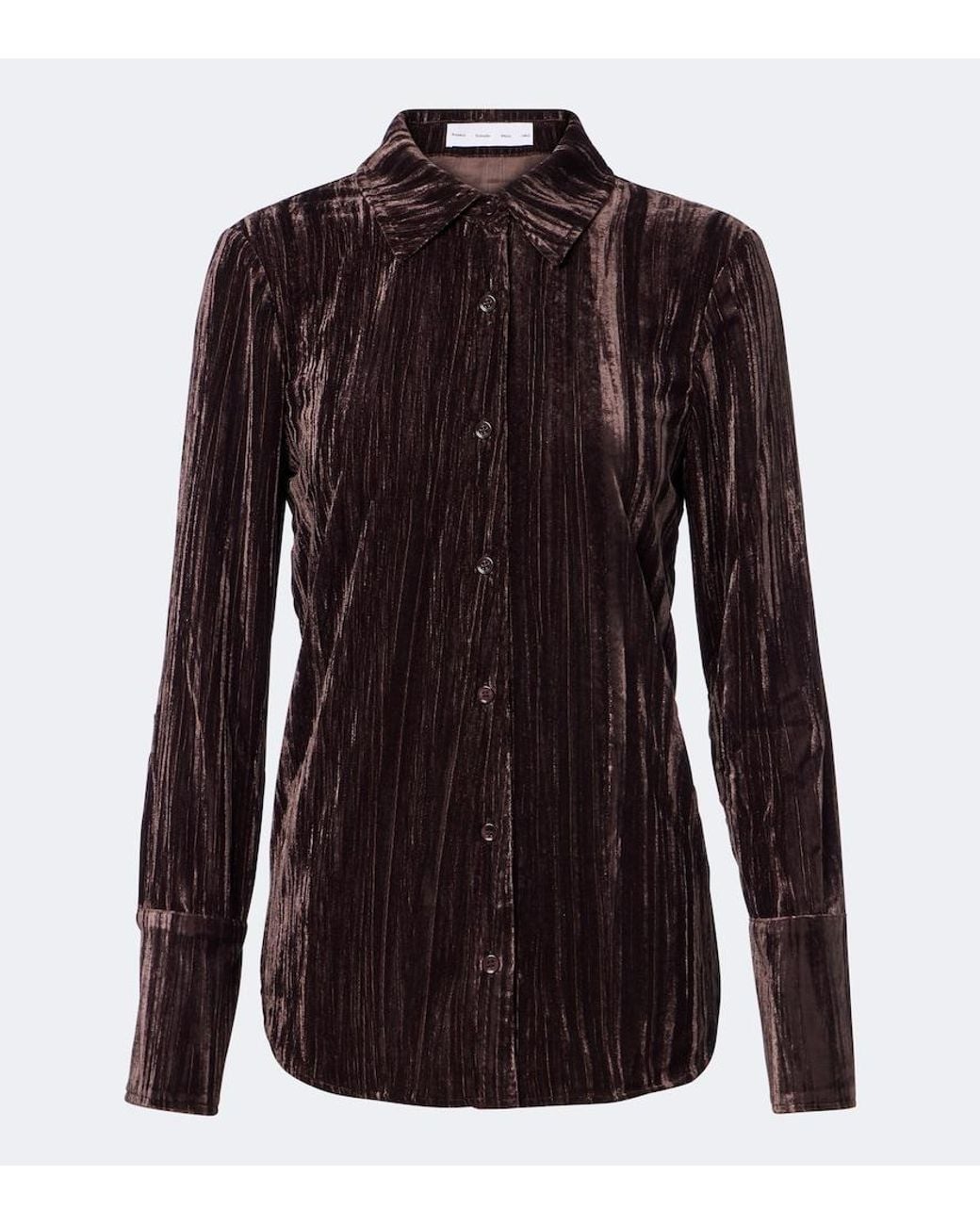 Proenza Schouler Purple Label Madi Velvet Shirt