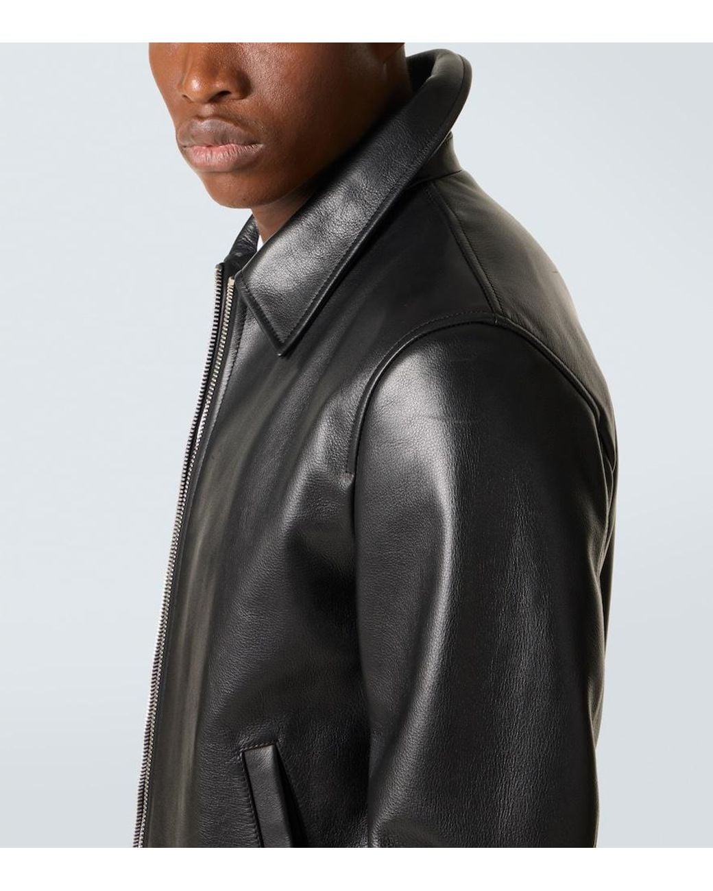 Givenchy Black Leather Jacket for men