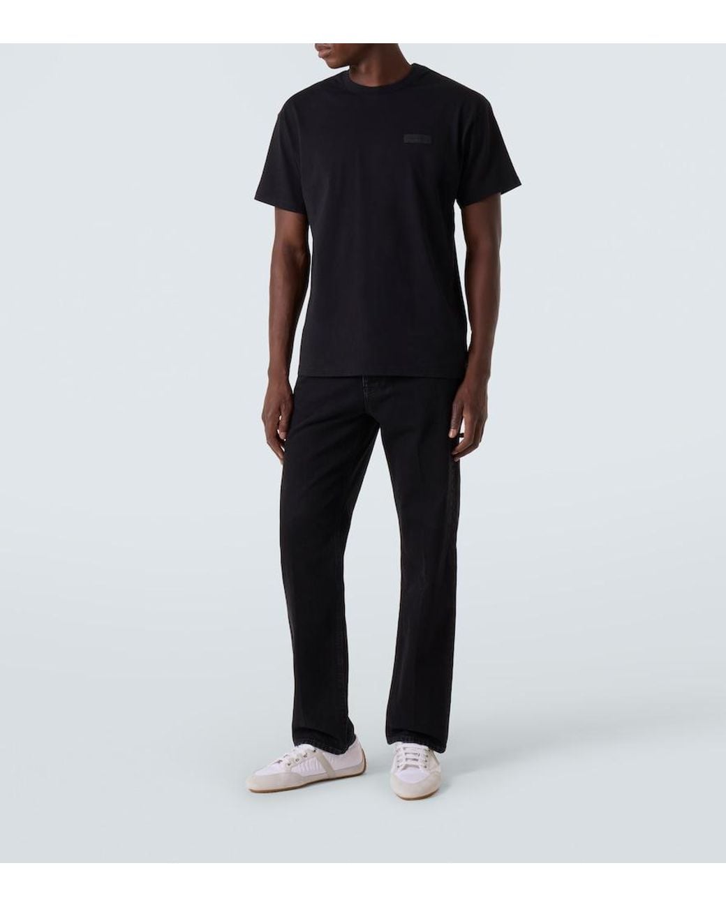 Camiseta De Jersey De Algodon Con Logo Givenchy de hombre de color Black