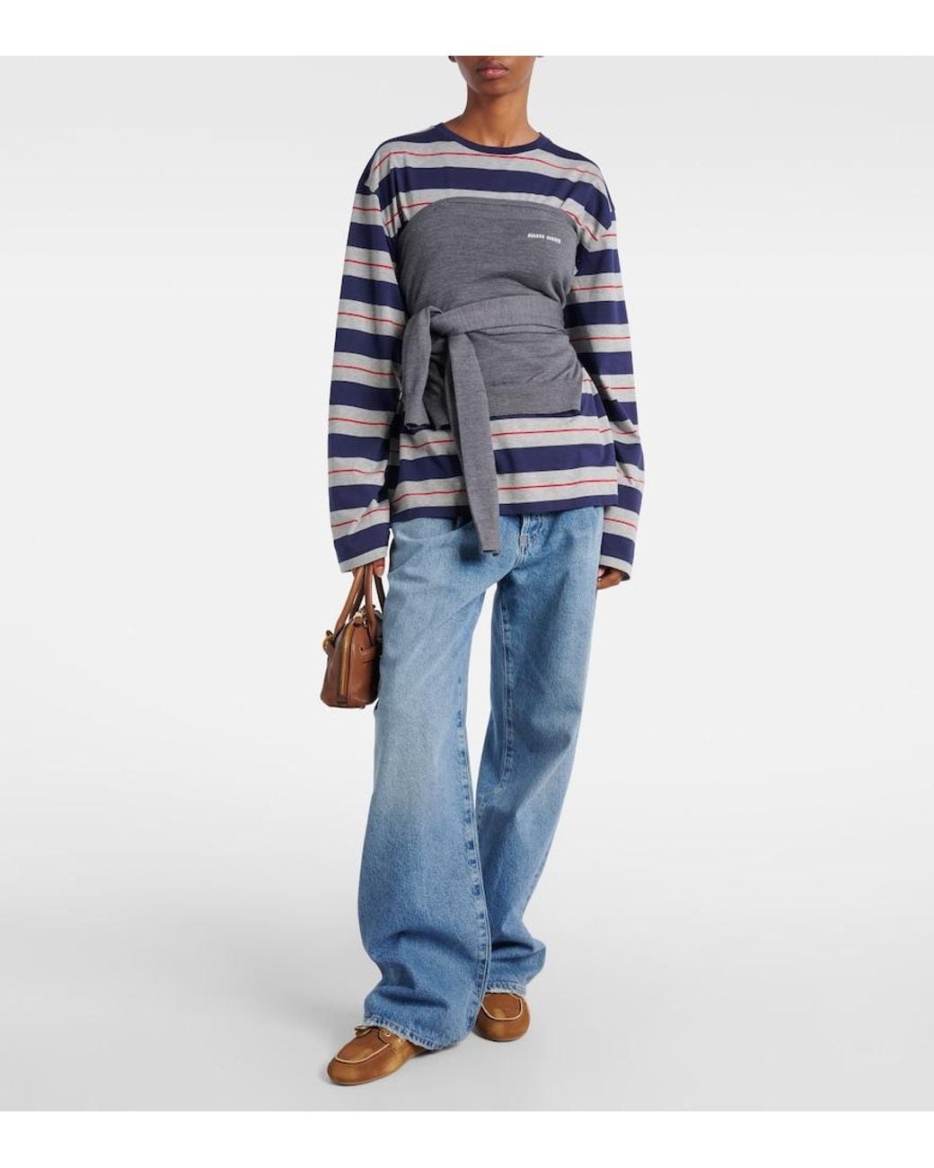 Agolde Blue Franka Mid-Rise Wide-Leg Jeans