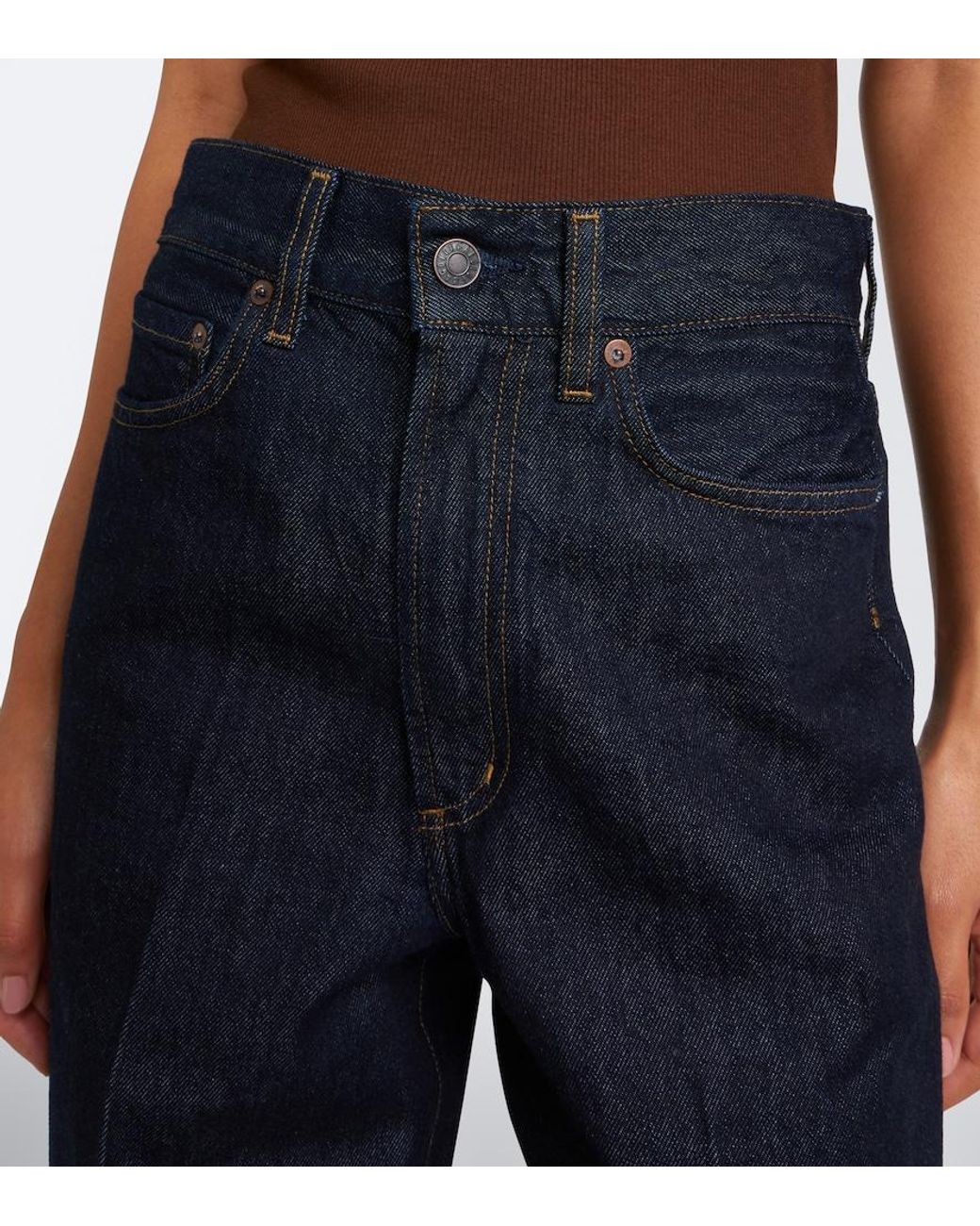 Agolde Blue 80's Straight Jeans