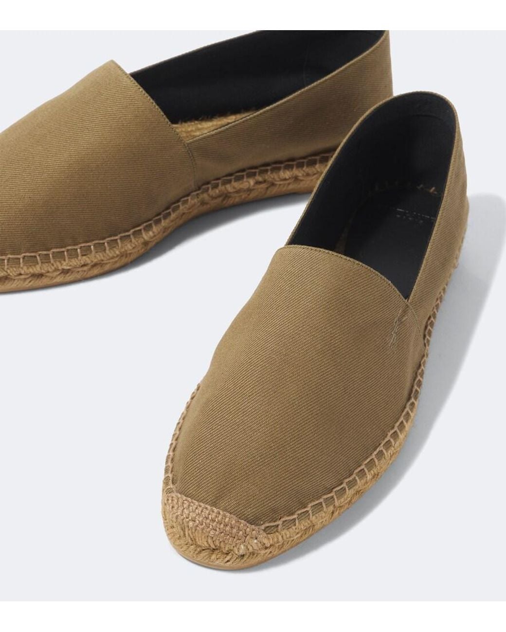 Saint Laurent Green Cassandre Gabardine Espadrilles for men