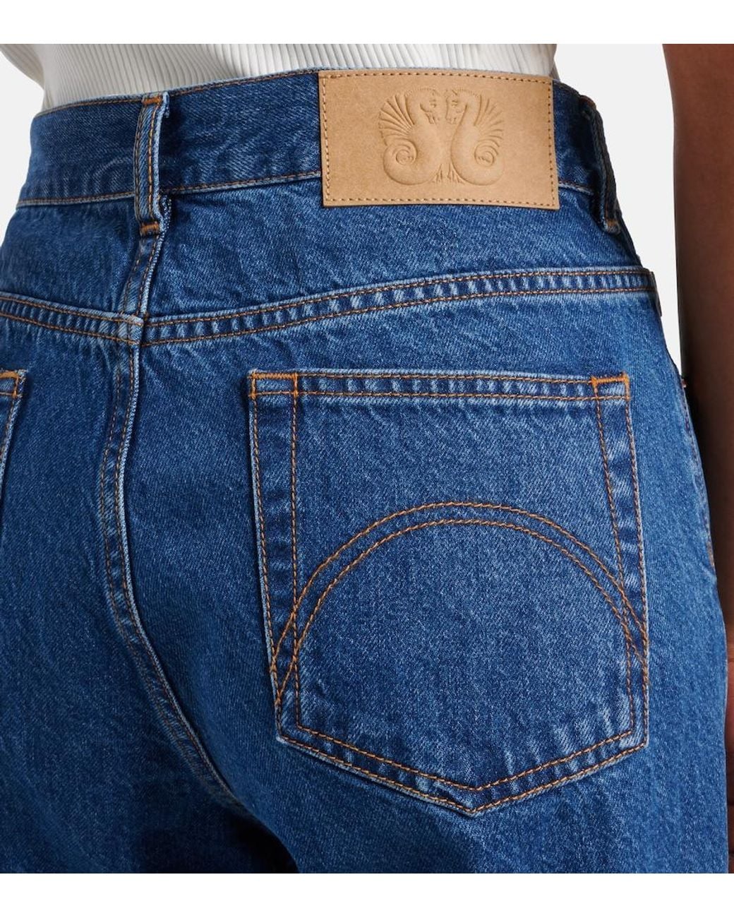 Blazé Milano Blue Paso Mid-Rise Straight Jeans