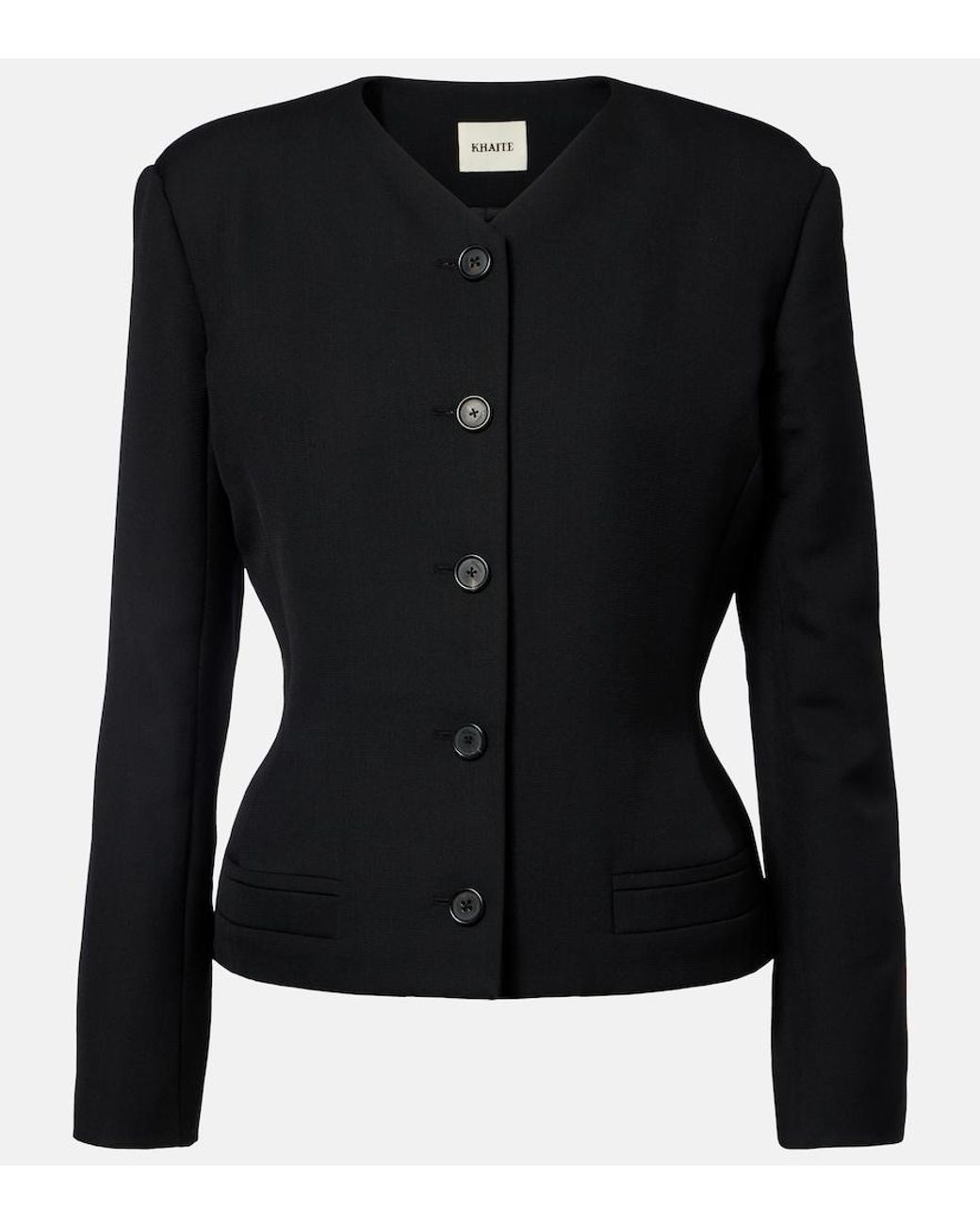 Khaite Black Nara Wool Jacket