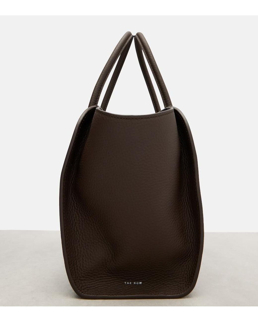 The Row Black Marlo 12 Leather Tote Bag