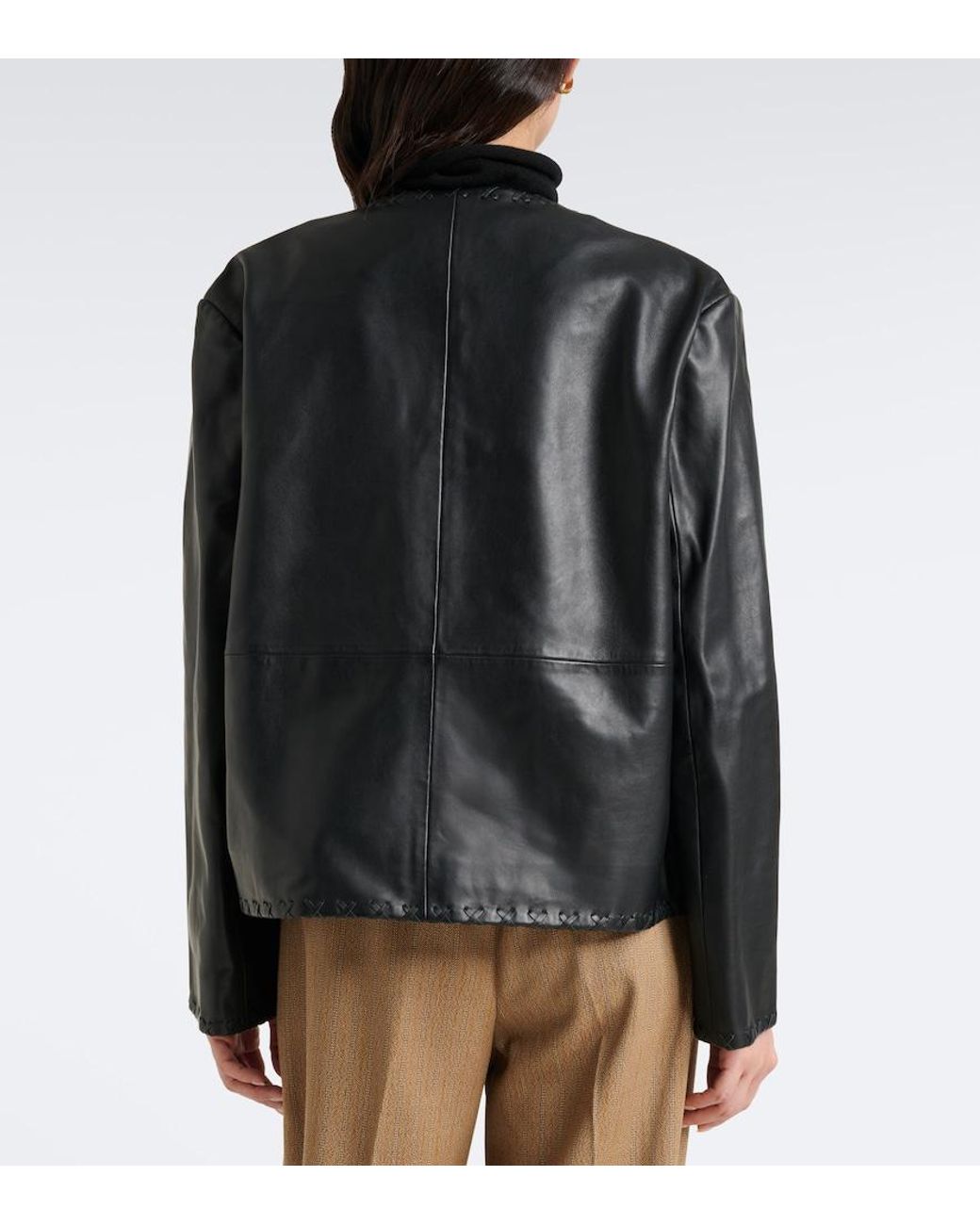 Rohe Black Leather Jacket