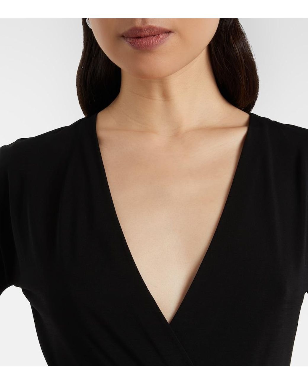 Max Mara Black Grembo Knitted Midi Dress
